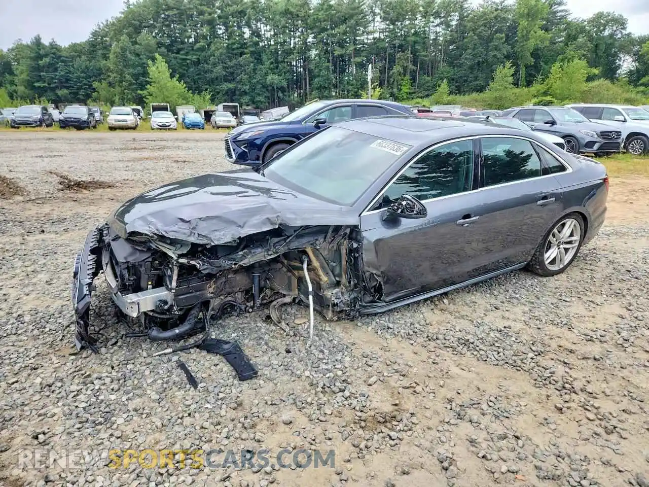 1 Photograph of a damaged car WAUEAAF42NN002603 AUDI A4 2022