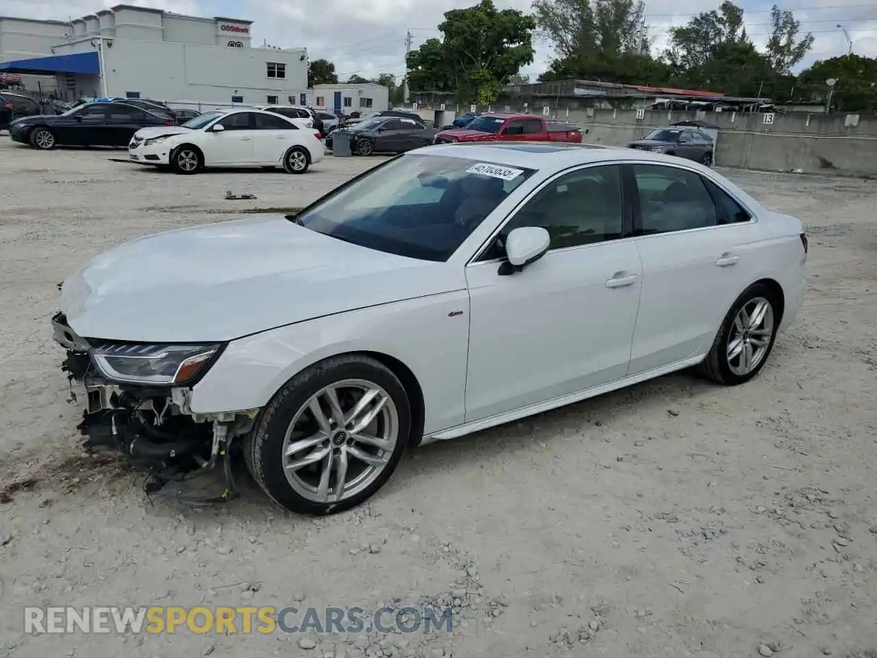 1 Photograph of a damaged car WAUEAAF42NN014136 AUDI A4 2022