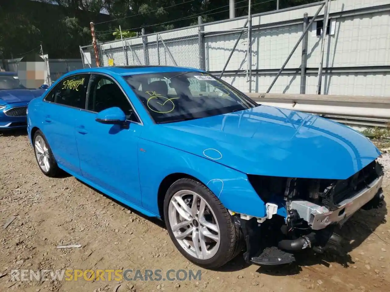 1 Photograph of a damaged car WAUEAAF43NN009026 AUDI A4 2022