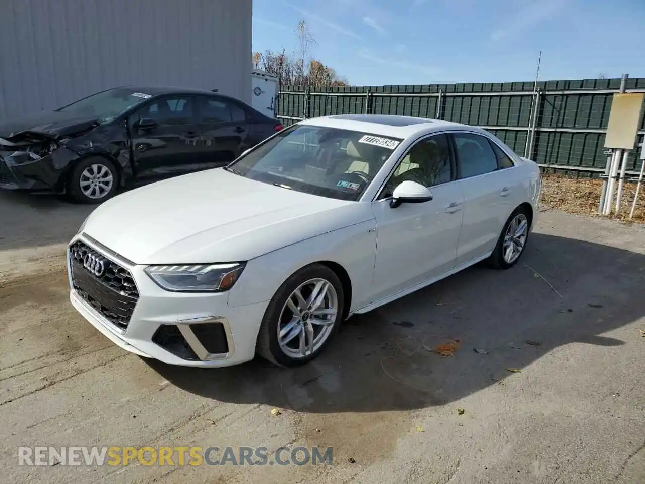 1 Photograph of a damaged car WAUEAAF43NN014159 AUDI A4 2022
