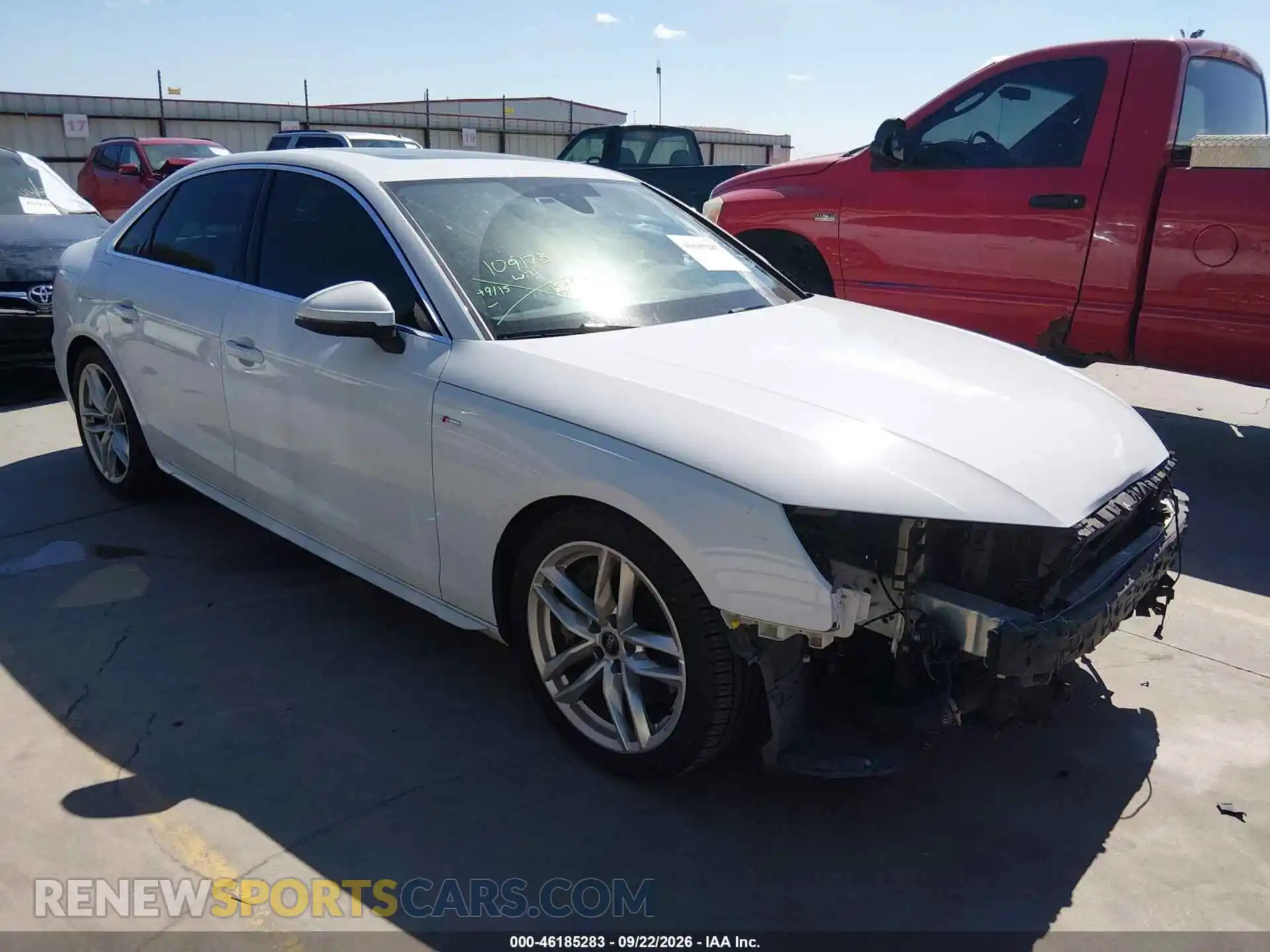 1 Photograph of a damaged car WAUEAAF44NN003865 AUDI A4 2022