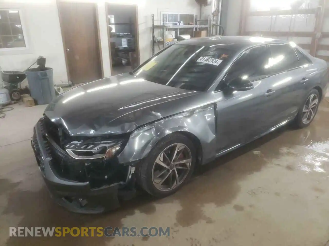 1 Photograph of a damaged car WAUEAAF44NN005101 AUDI A4 2022