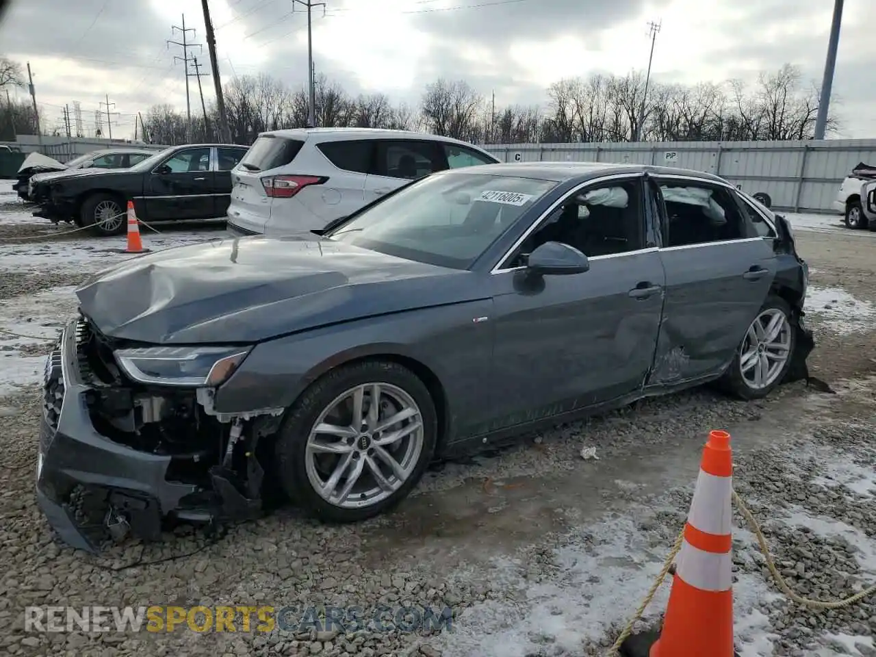 1 Photograph of a damaged car WAUEAAF44NN012422 AUDI A4 2022