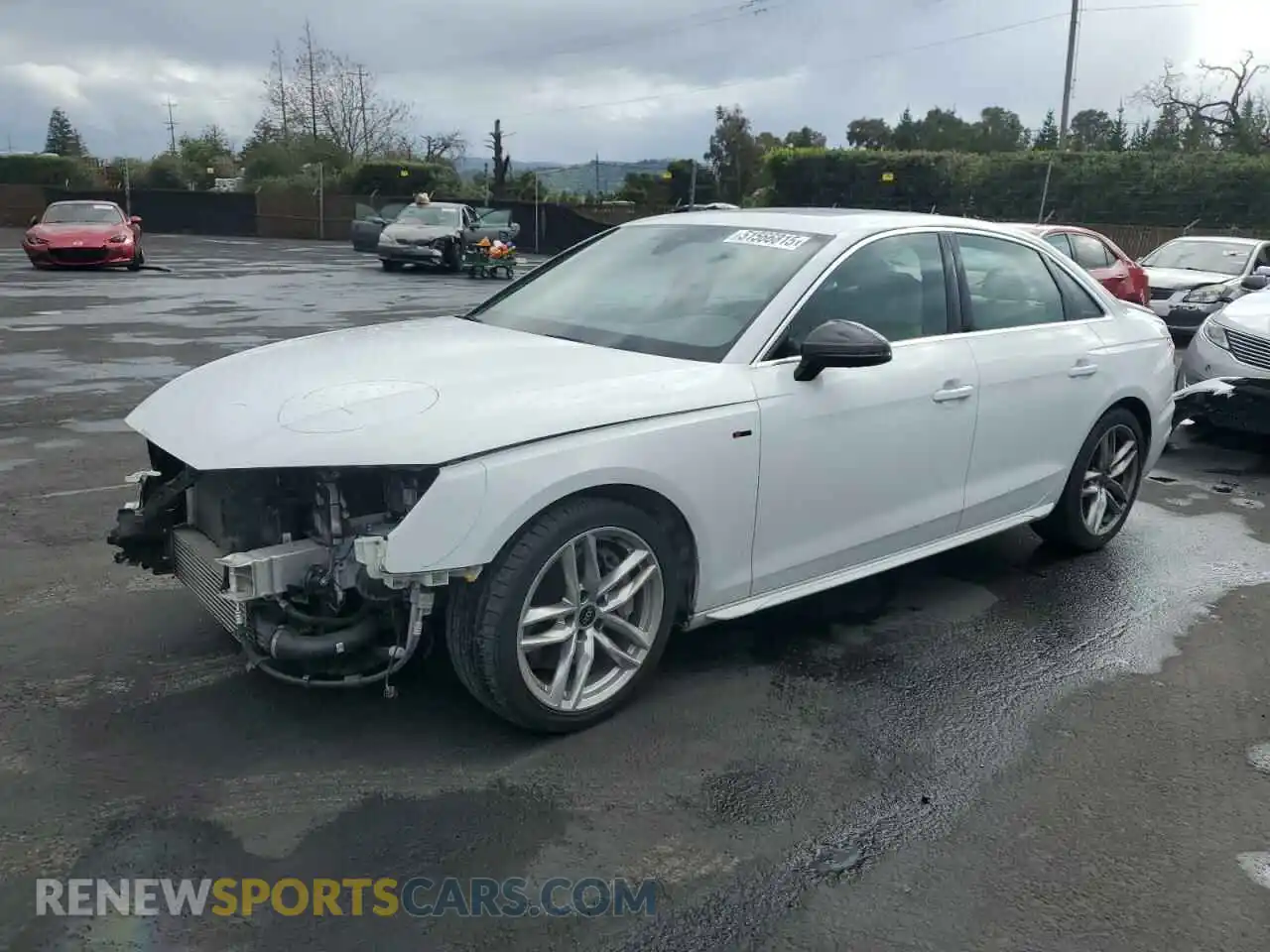 1 Photograph of a damaged car WAUEAAF44NN014025 AUDI A4 2022