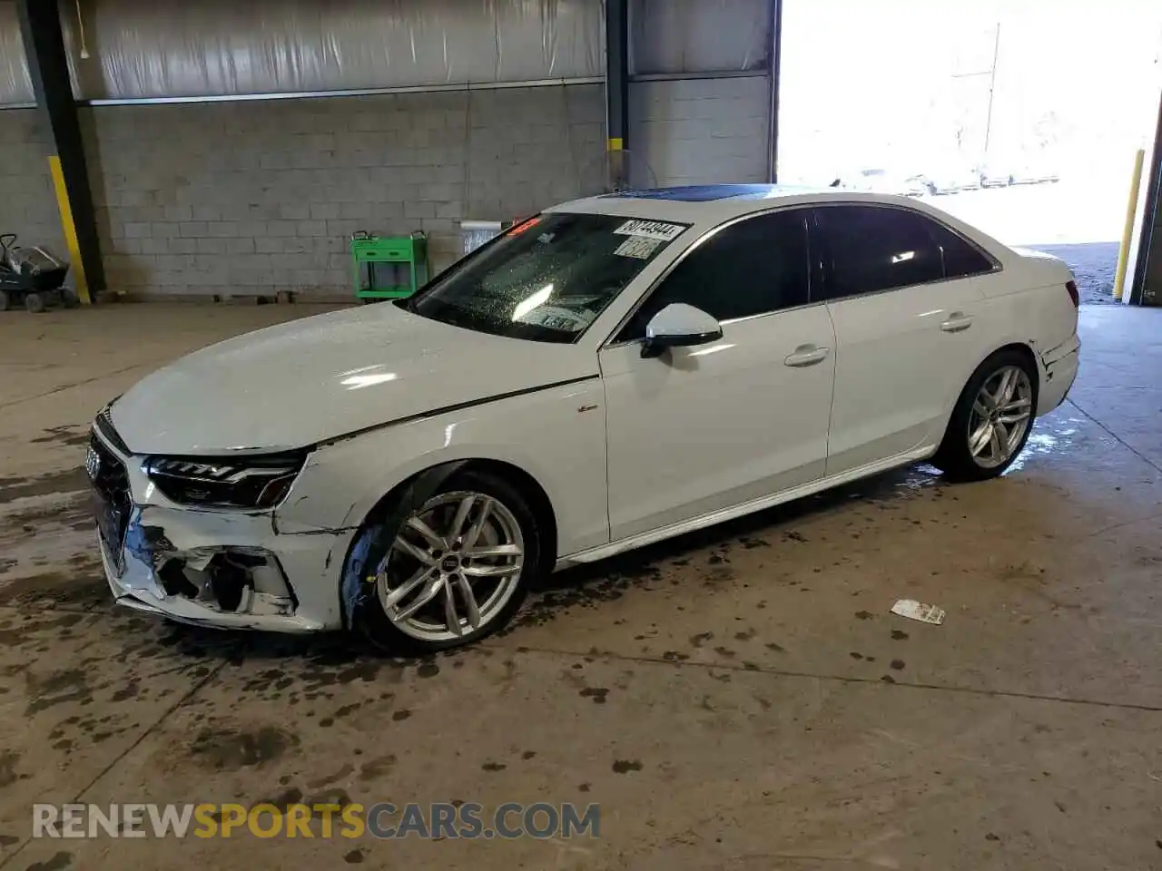 1 Photograph of a damaged car WAUEAAF45NN007245 AUDI A4 2022