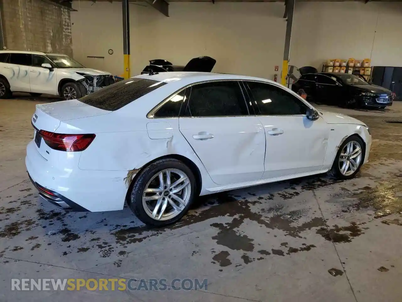 3 Photograph of a damaged car WAUEAAF45NN007245 AUDI A4 2022