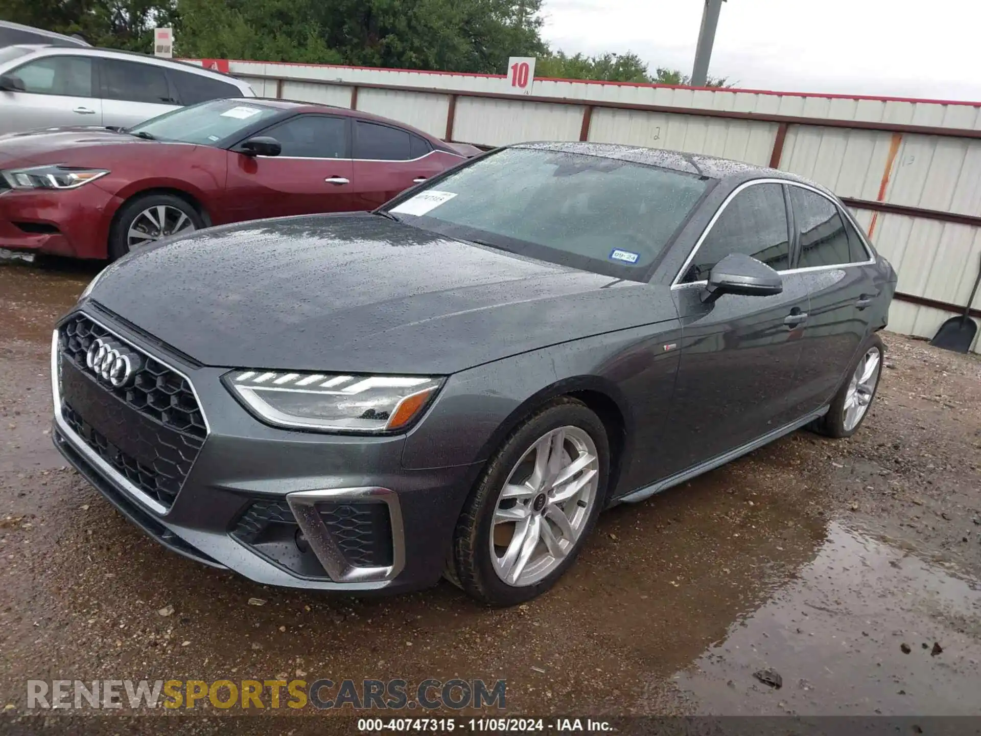 2 fotografías del automóvil dañado WAUEAAF45NN009688 AUDI A4 2022