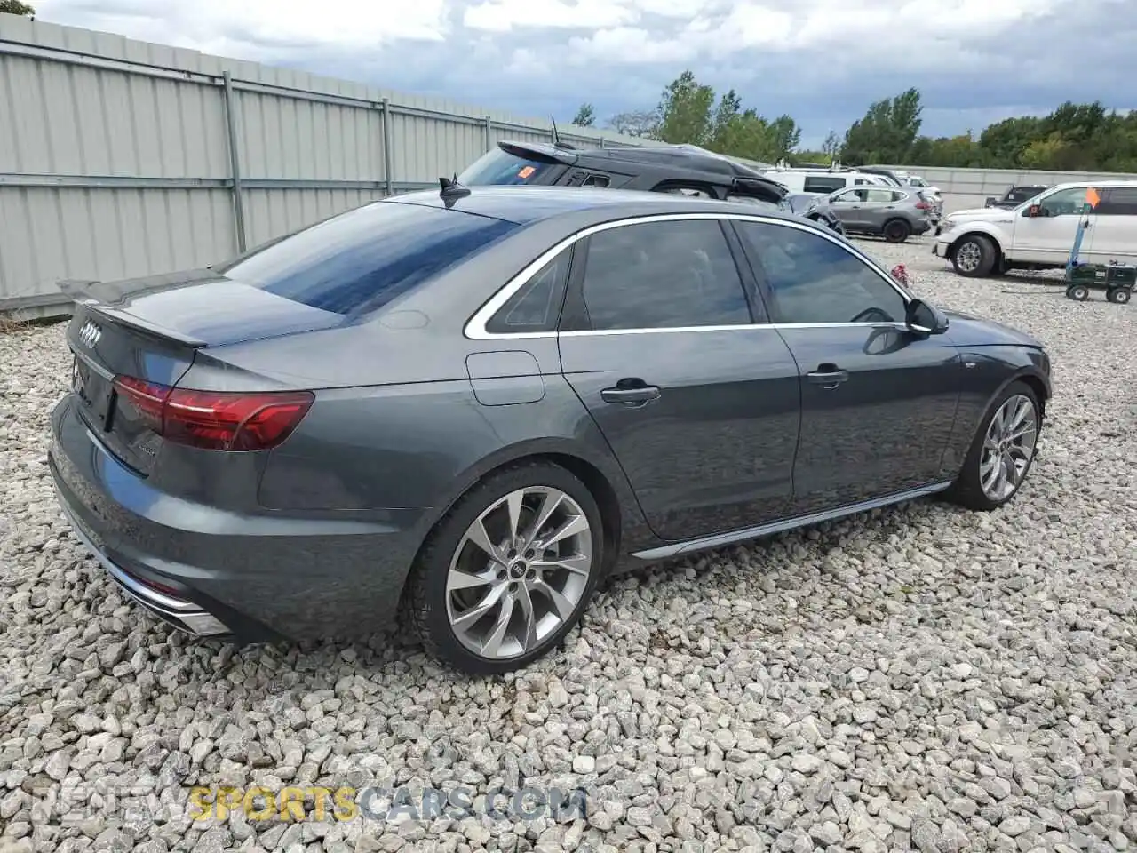 3 fotografías del automóvil dañado WAUEAAF47NN007585 AUDI A4 2022