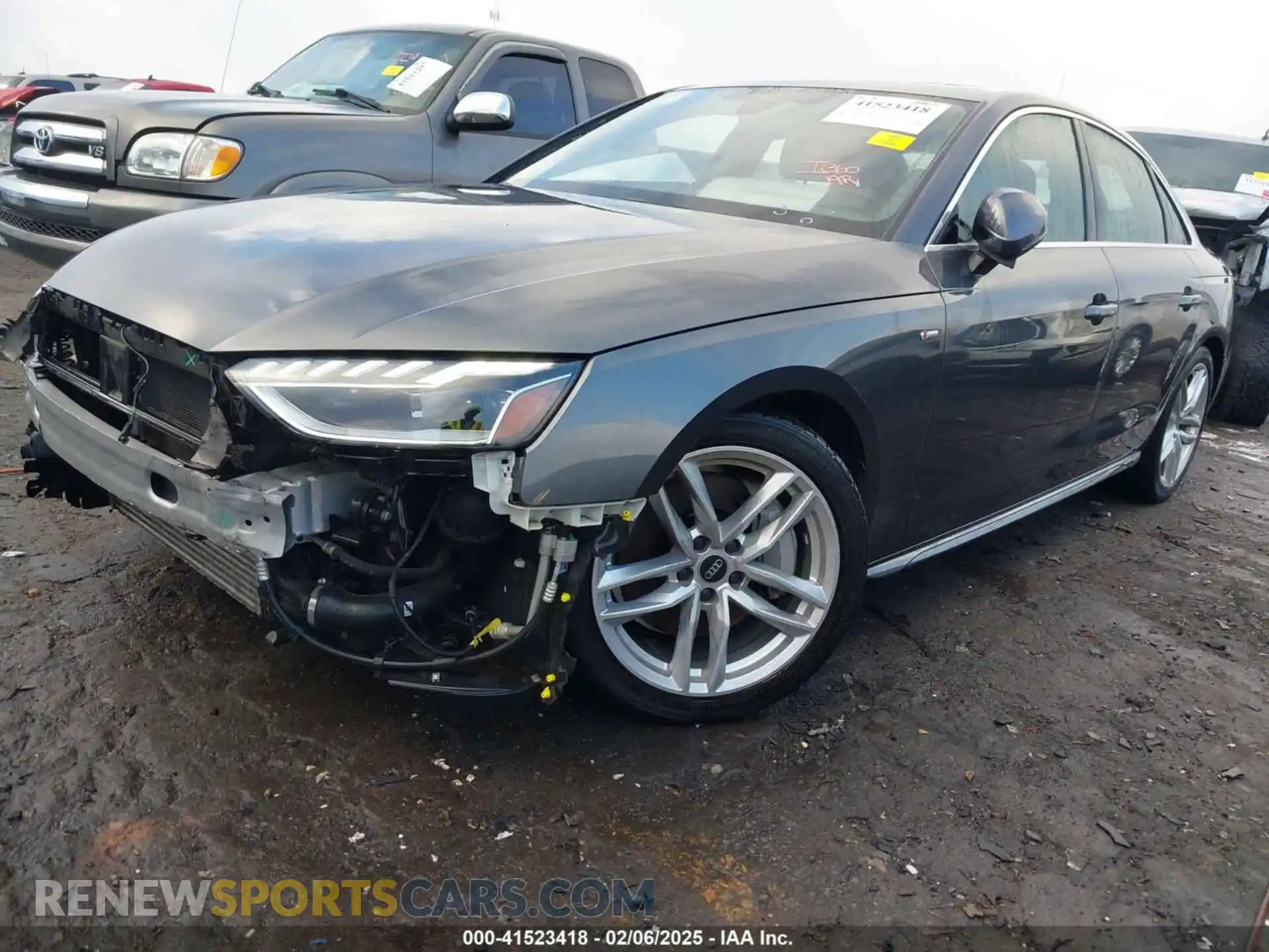 2 Photograph of a damaged car WAUEAAF48NA044653 AUDI A4 2022