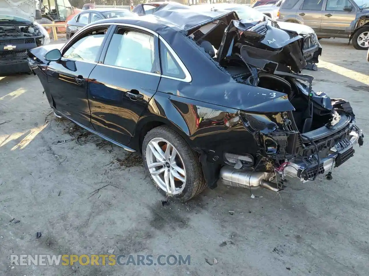 2 Photograph of a damaged car WAUEAAF48NN013556 AUDI A4 2022