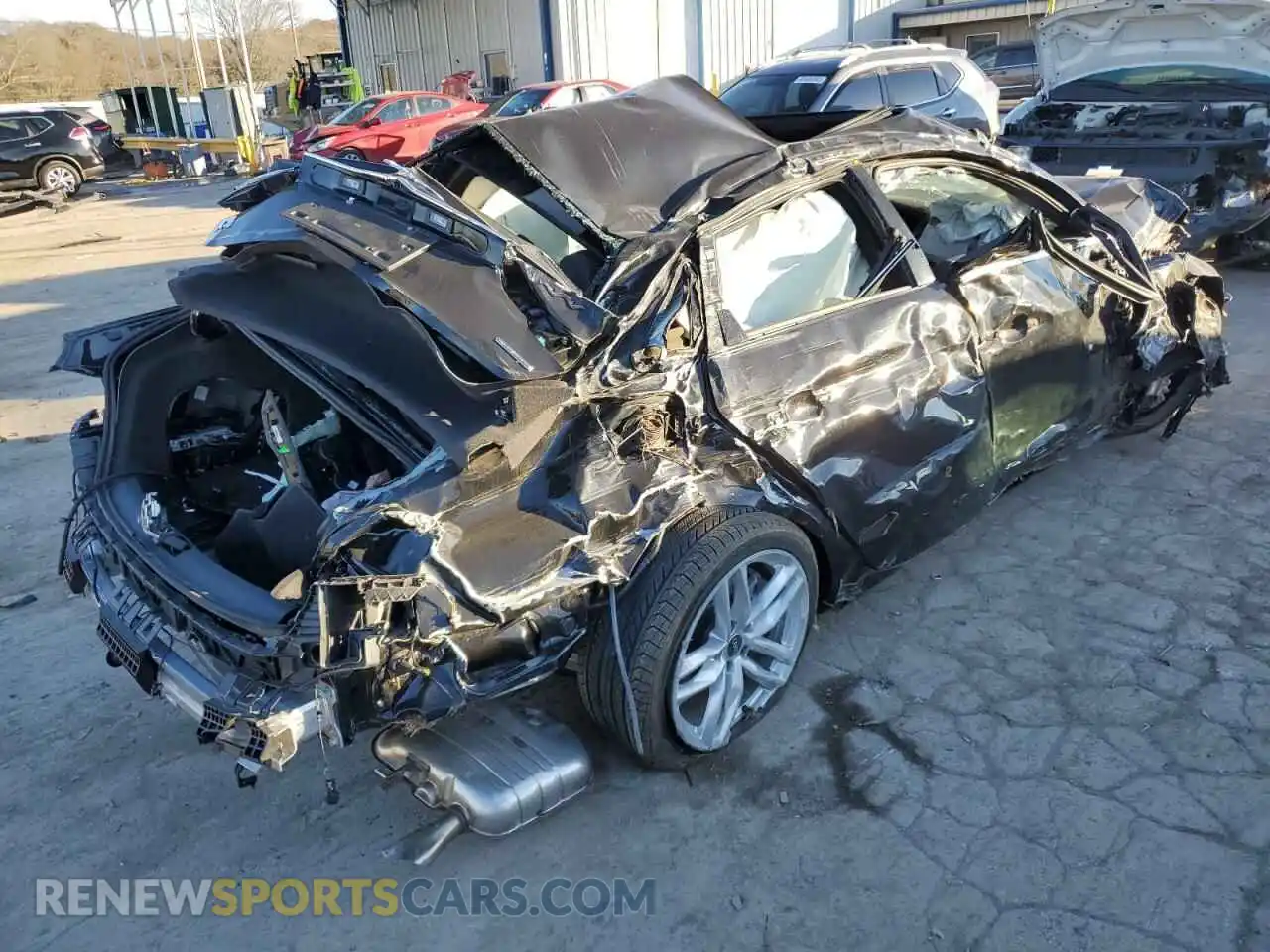 3 Photograph of a damaged car WAUEAAF48NN013556 AUDI A4 2022