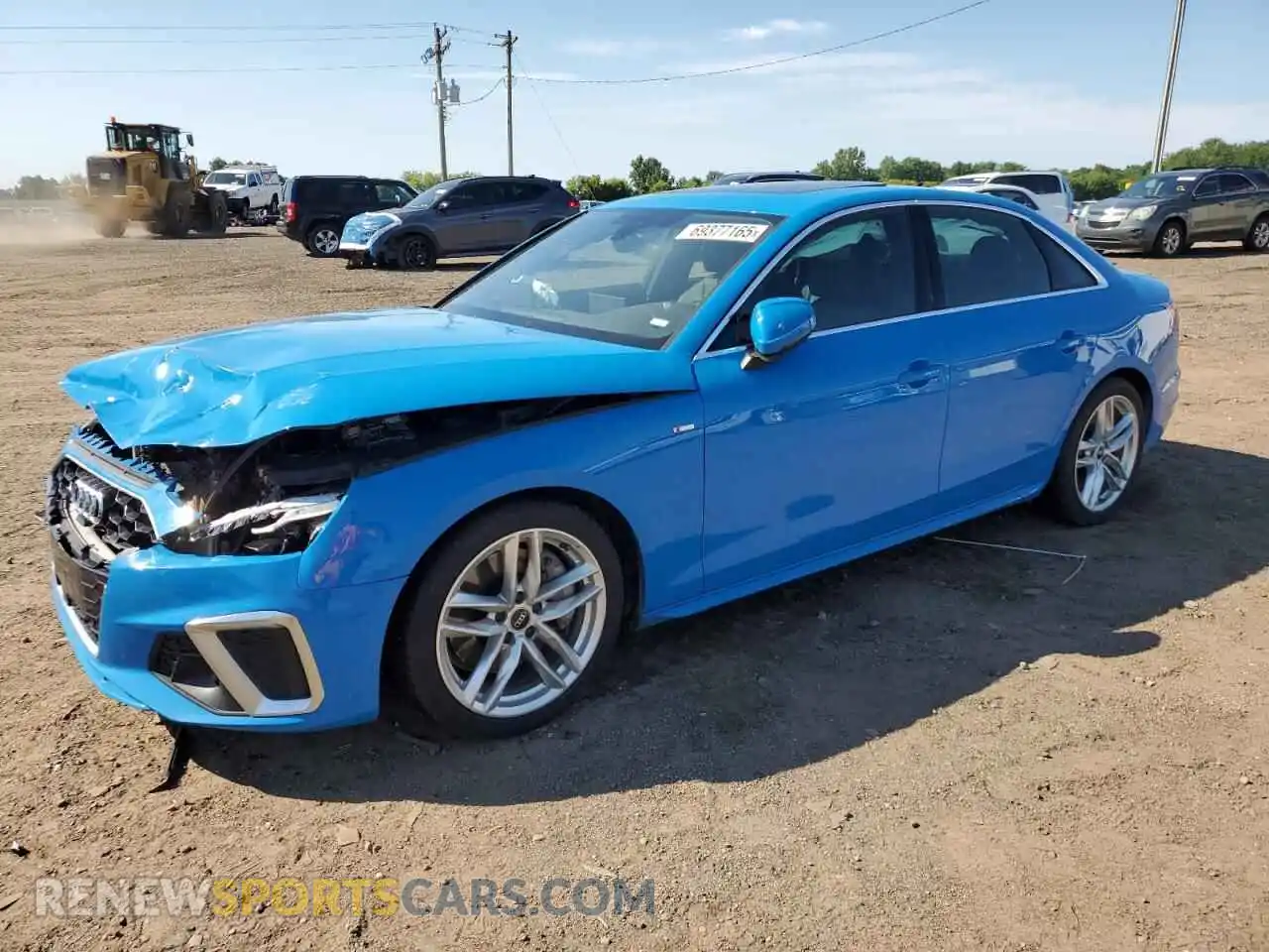 1 Photograph of a damaged car WAUEAAF49NN008916 AUDI A4 2022