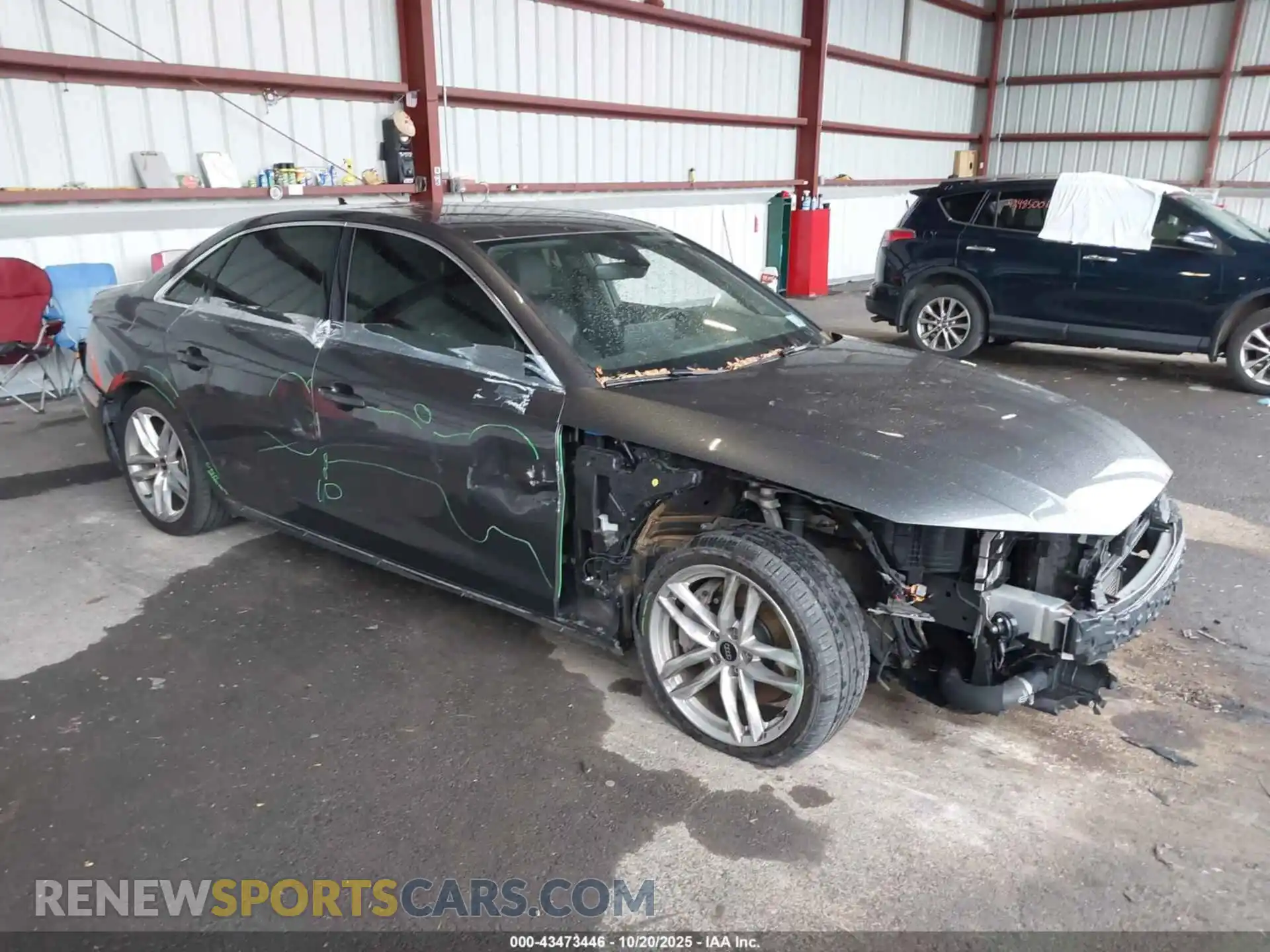 1 Photograph of a damaged car WAUEAAF49NN014960 AUDI A4 2022