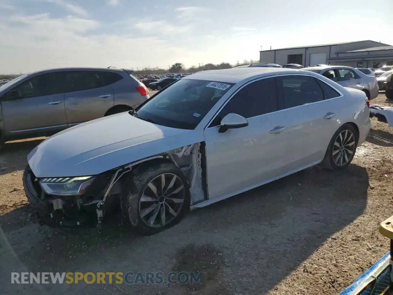 1 Photograph of a damaged car WAUABAF43PN021241 AUDI A4 2023