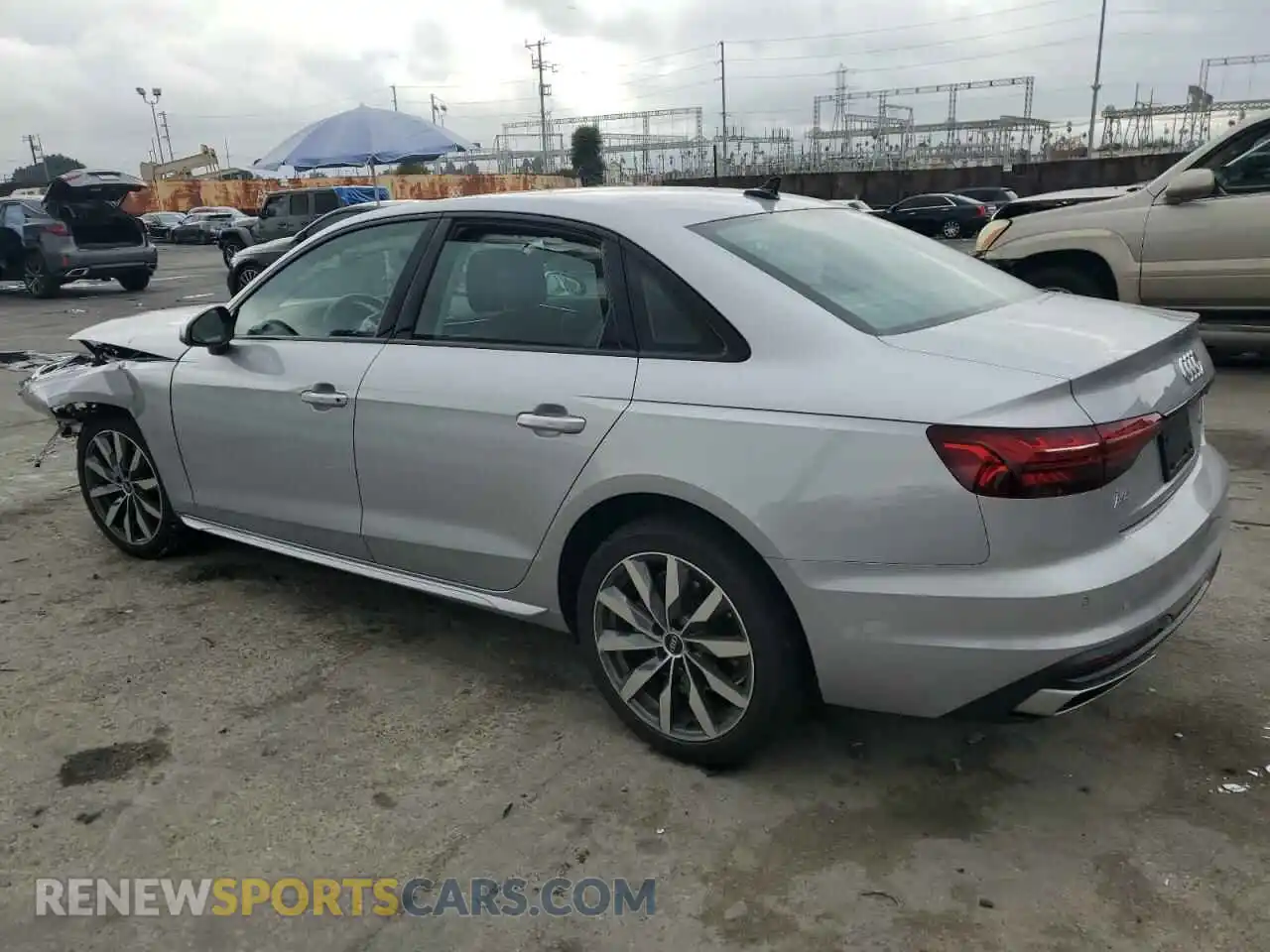 2 Photograph of a damaged car WAUBBAF40PA030572 AUDI A4 2023