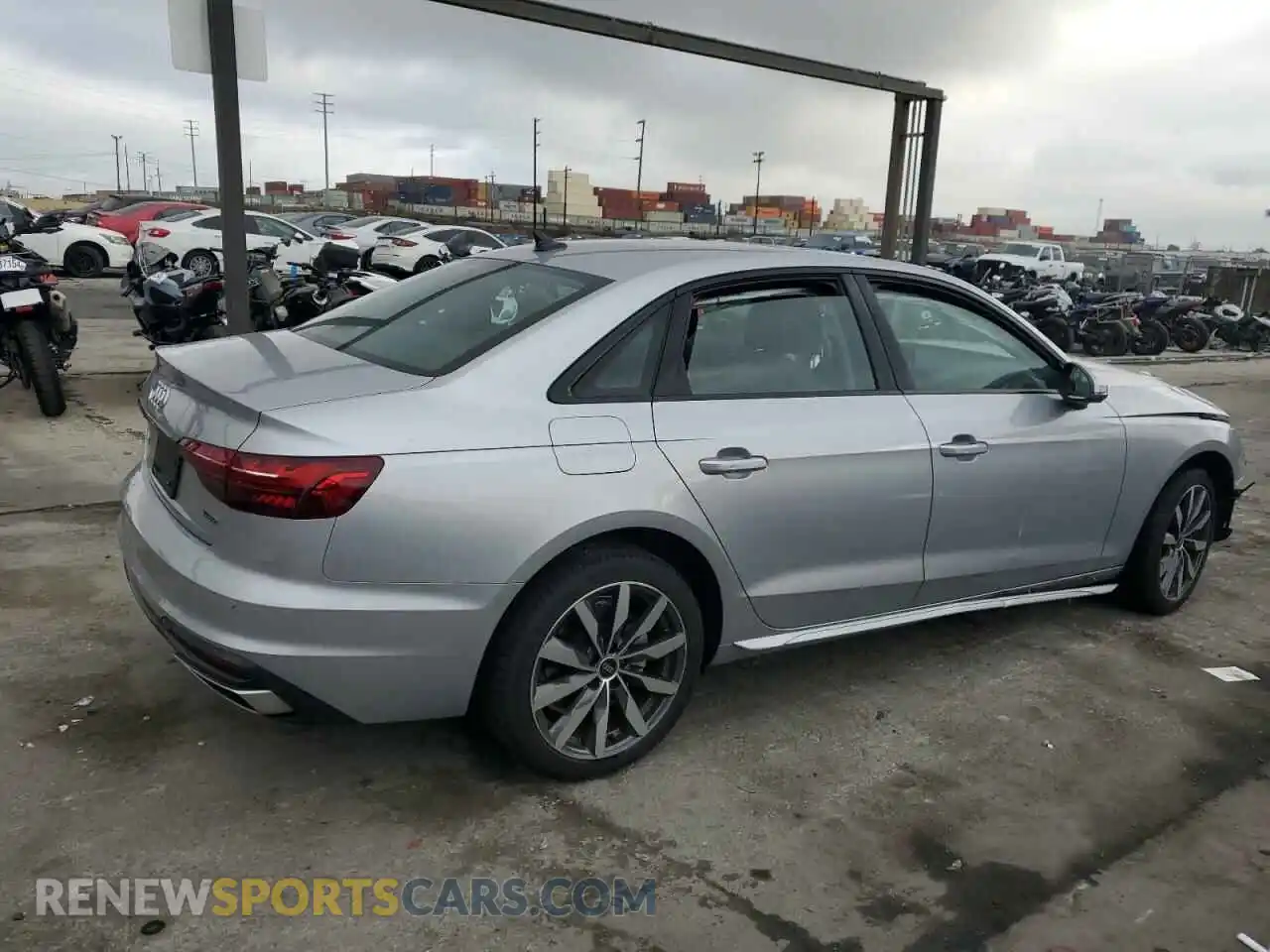 3 Photograph of a damaged car WAUBBAF40PA030572 AUDI A4 2023