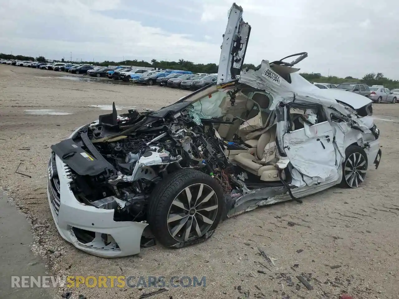 1 Photograph of a damaged car WAUBBAF42PN020375 AUDI A4 2023