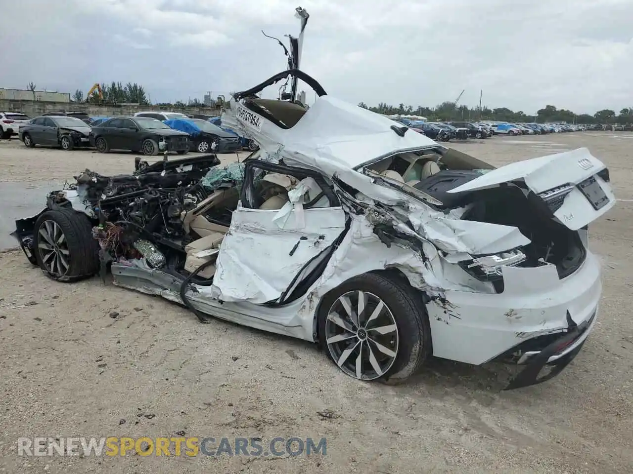 2 Photograph of a damaged car WAUBBAF42PN020375 AUDI A4 2023