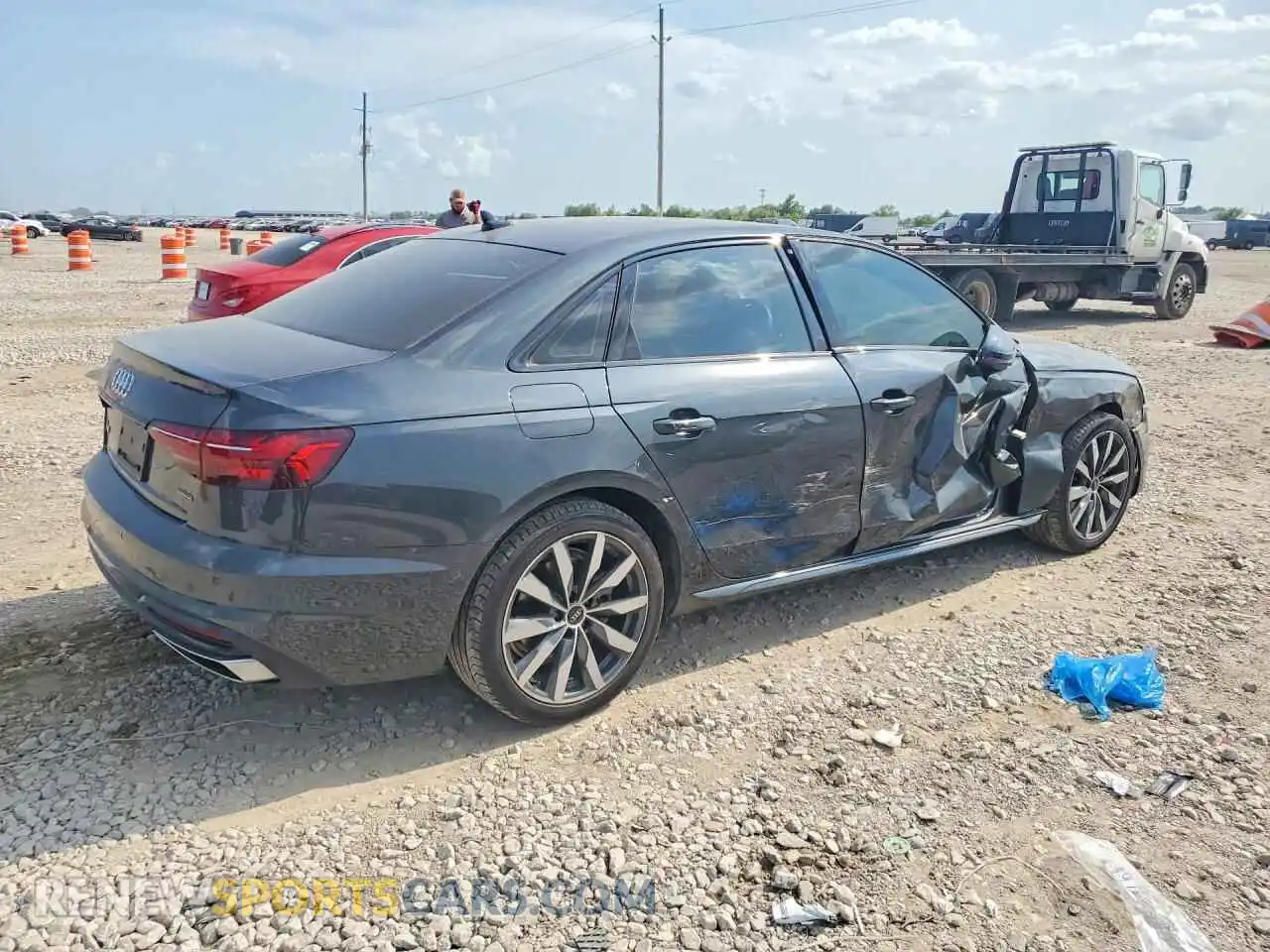 3 Photograph of a damaged car WAUBBAF47PA036708 AUDI A4 2023