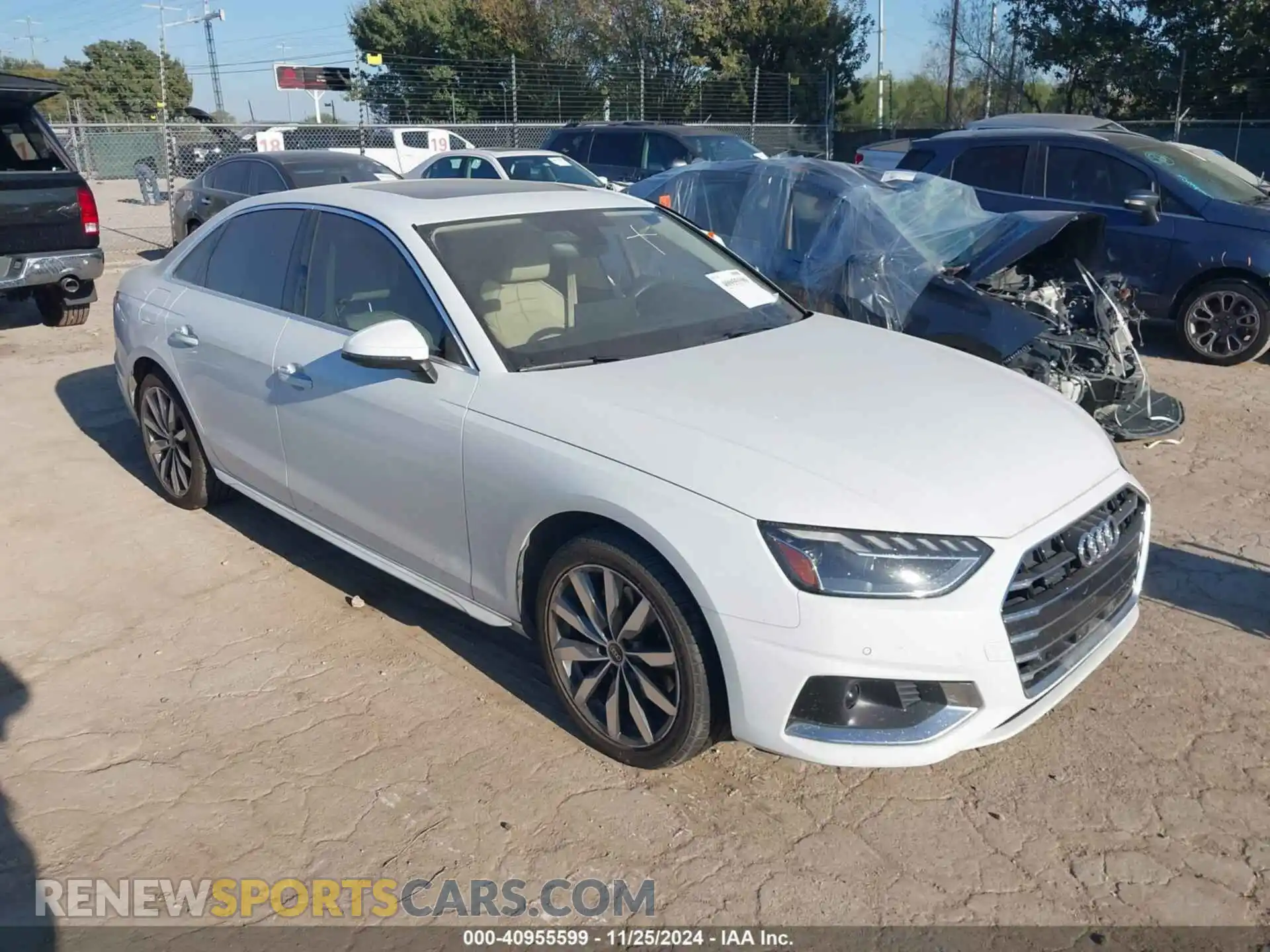 1 Photograph of a damaged car WAUBBAF49PA036421 AUDI A4 2023
