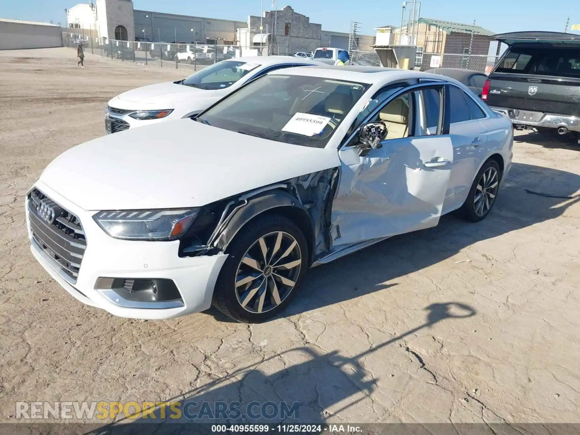 2 Photograph of a damaged car WAUBBAF49PA036421 AUDI A4 2023