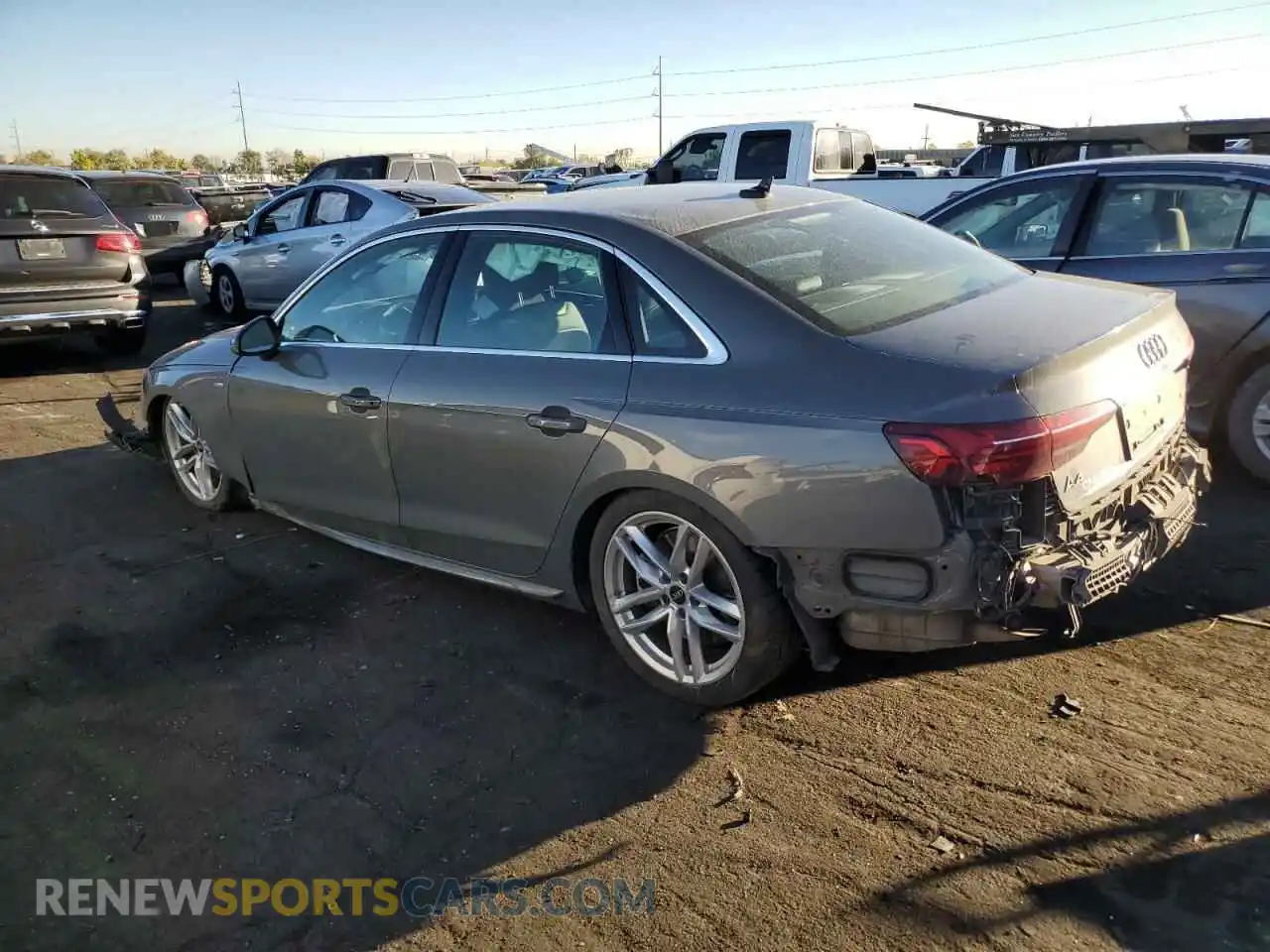 2 Photograph of a damaged car WAUEAAF40PN001646 AUDI A4 2023