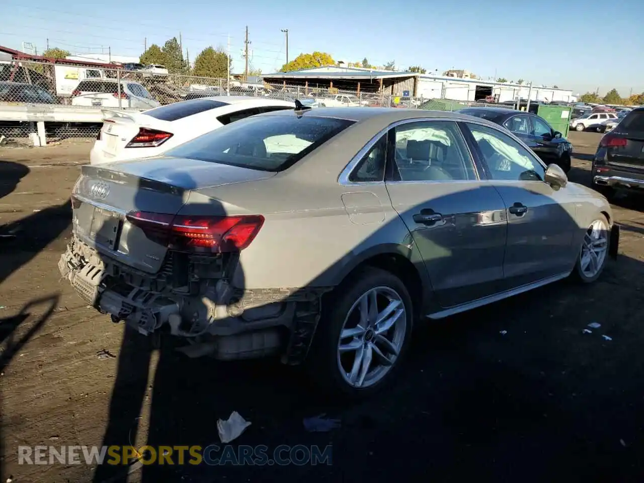 3 Photograph of a damaged car WAUEAAF40PN001646 AUDI A4 2023