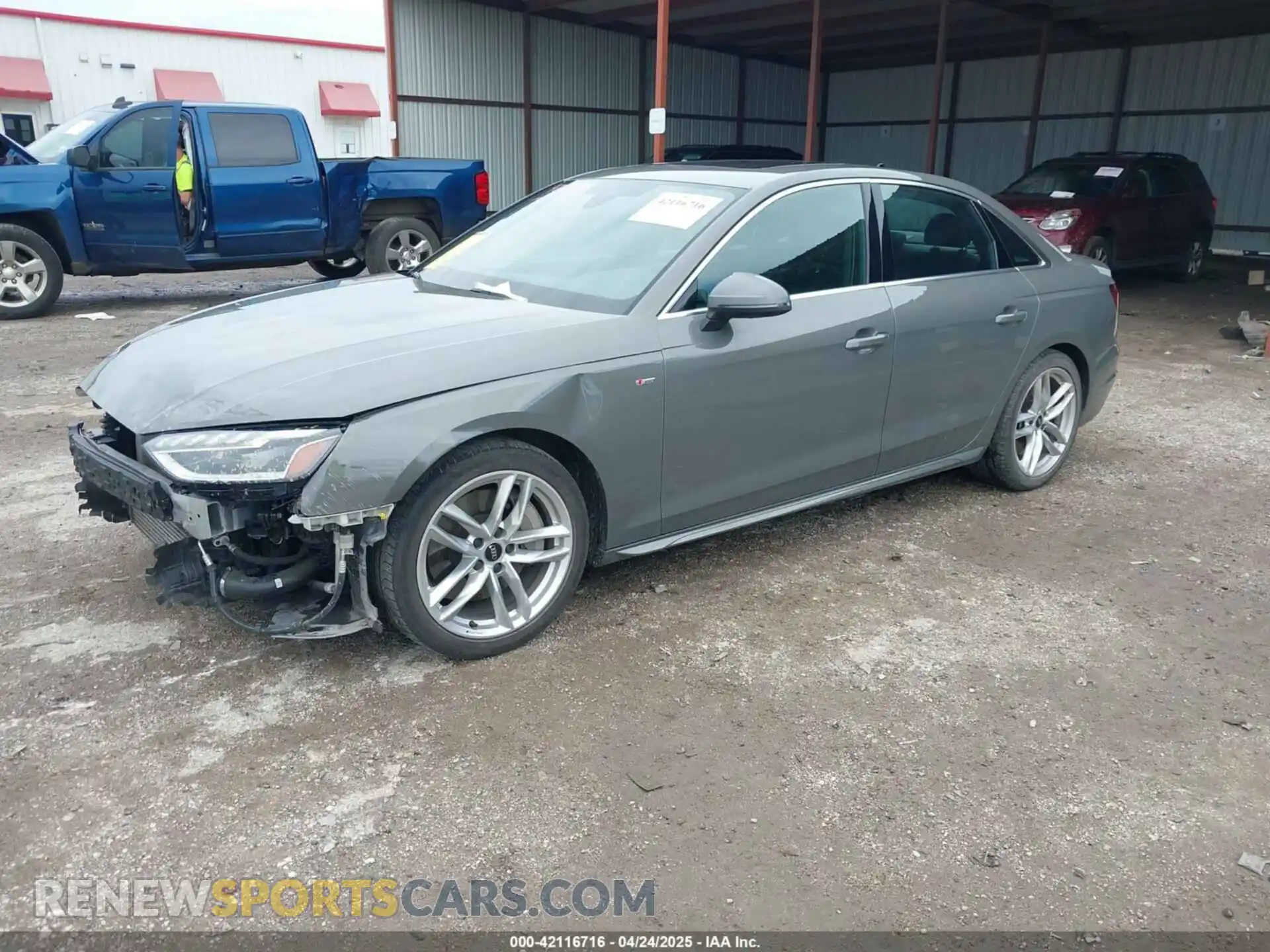 2 Photograph of a damaged car WAUEAAF40PN003736 AUDI A4 2023