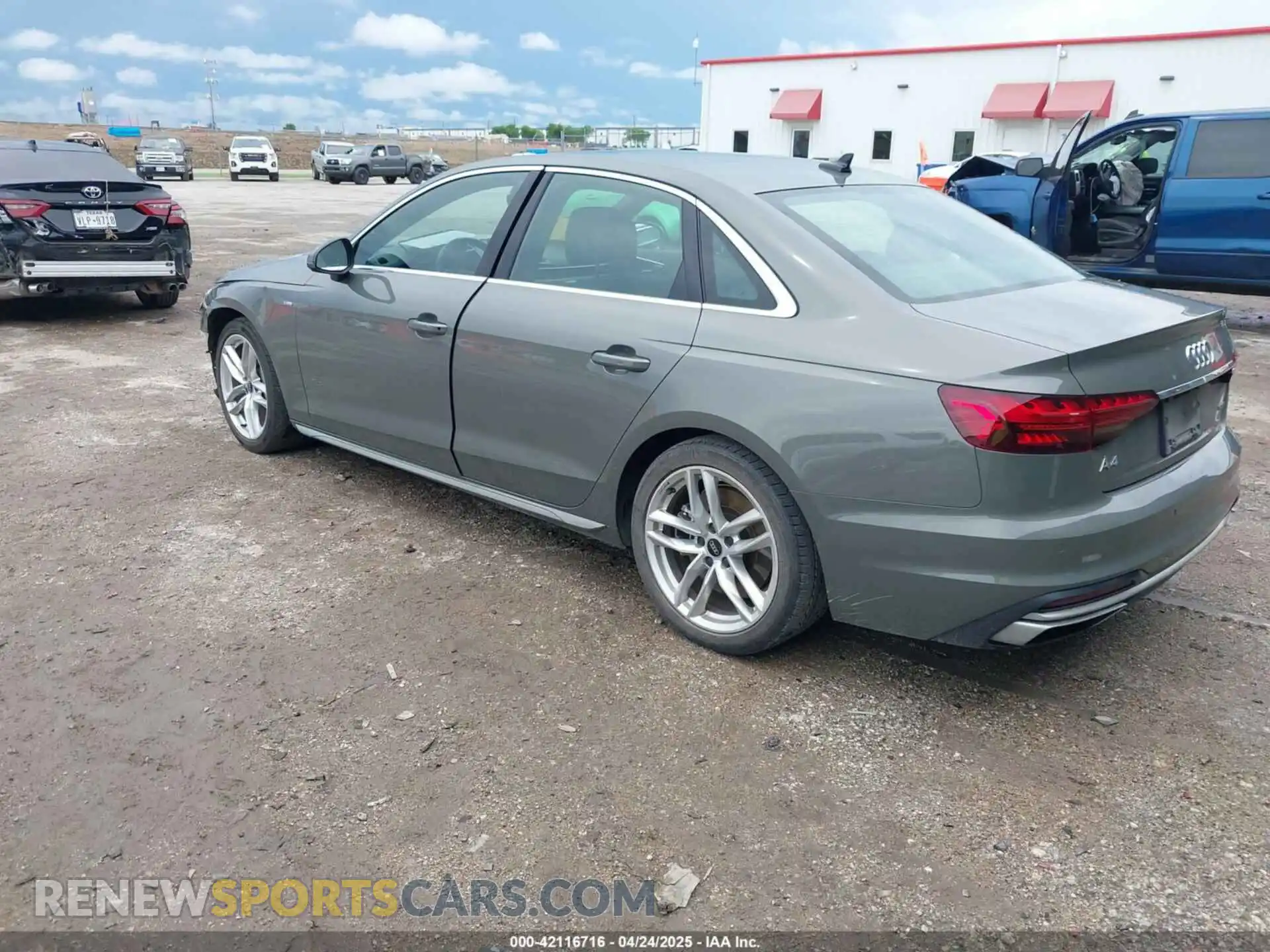 3 Photograph of a damaged car WAUEAAF40PN003736 AUDI A4 2023