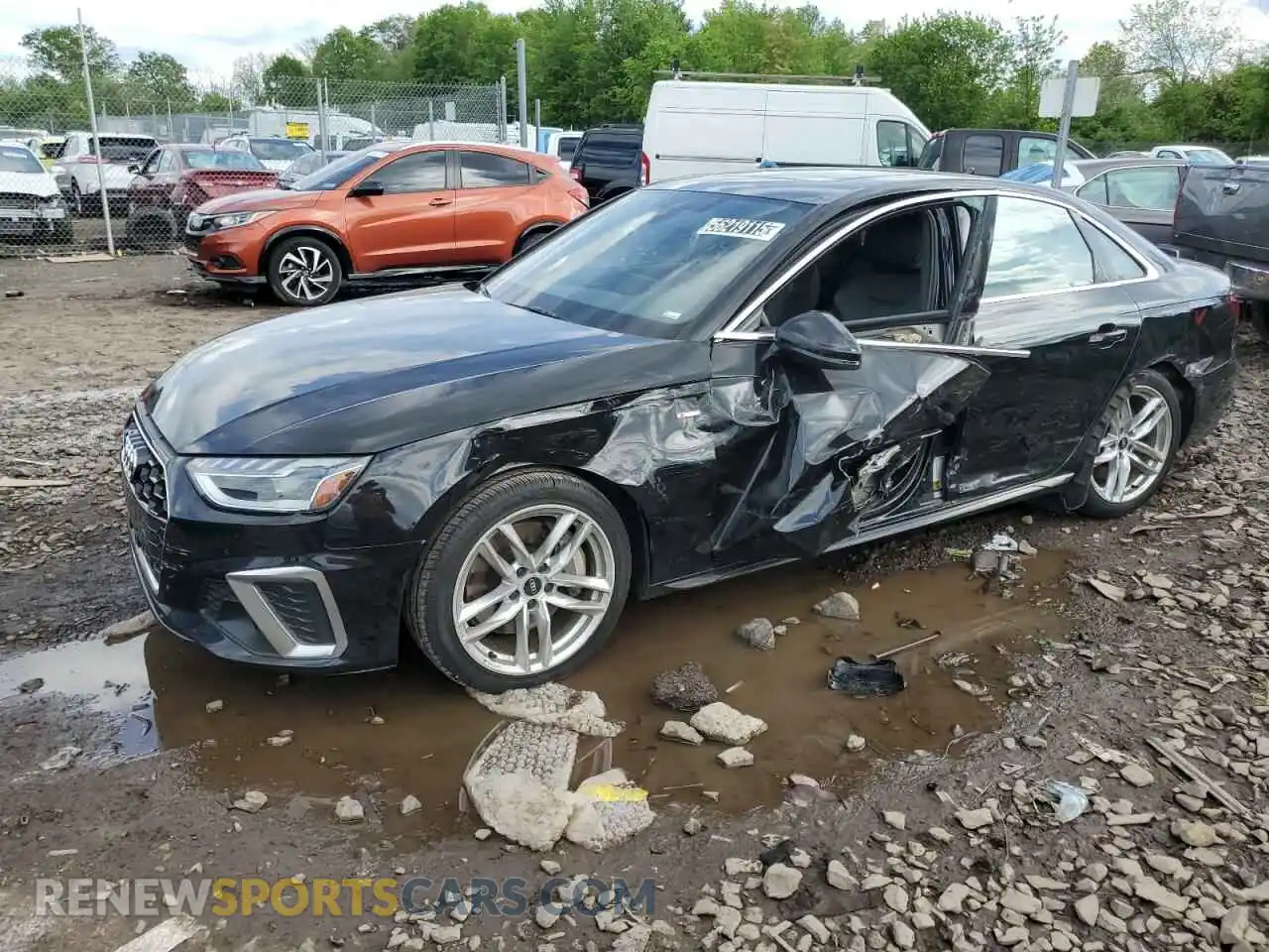 1 Photograph of a damaged car WAUEAAF40PN016504 AUDI A4 2023