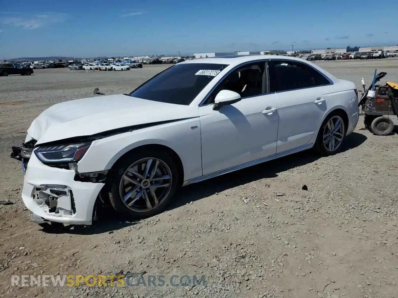 1 Photograph of a damaged car WAUEAAF41PA036476 AUDI A4 2023