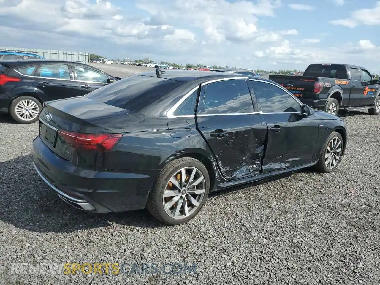 3 Photograph of a damaged car WAUEAAF41PN010050 AUDI A4 2023