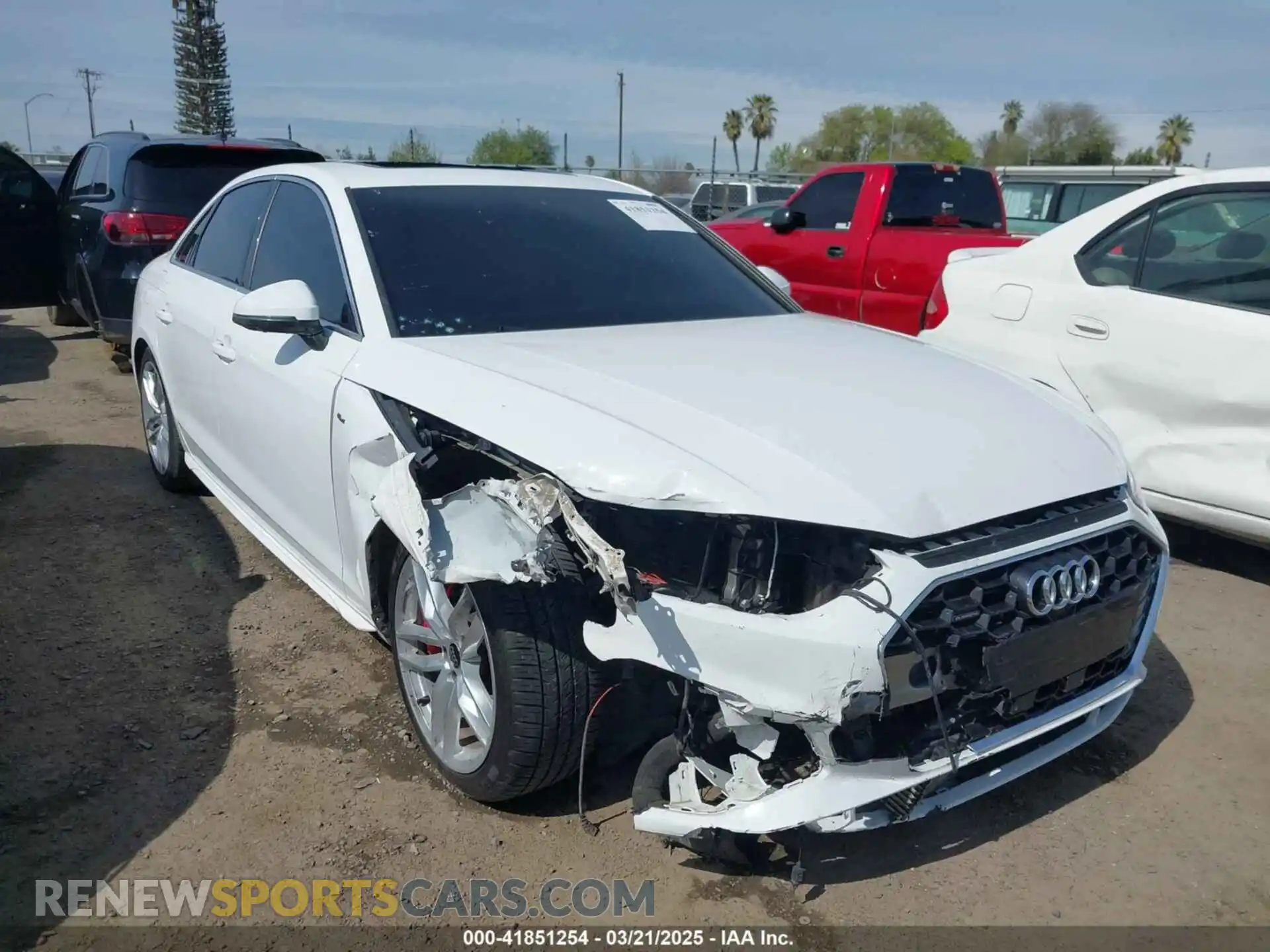 1 Photograph of a damaged car WAUEAAF41PN015426 AUDI A4 2023