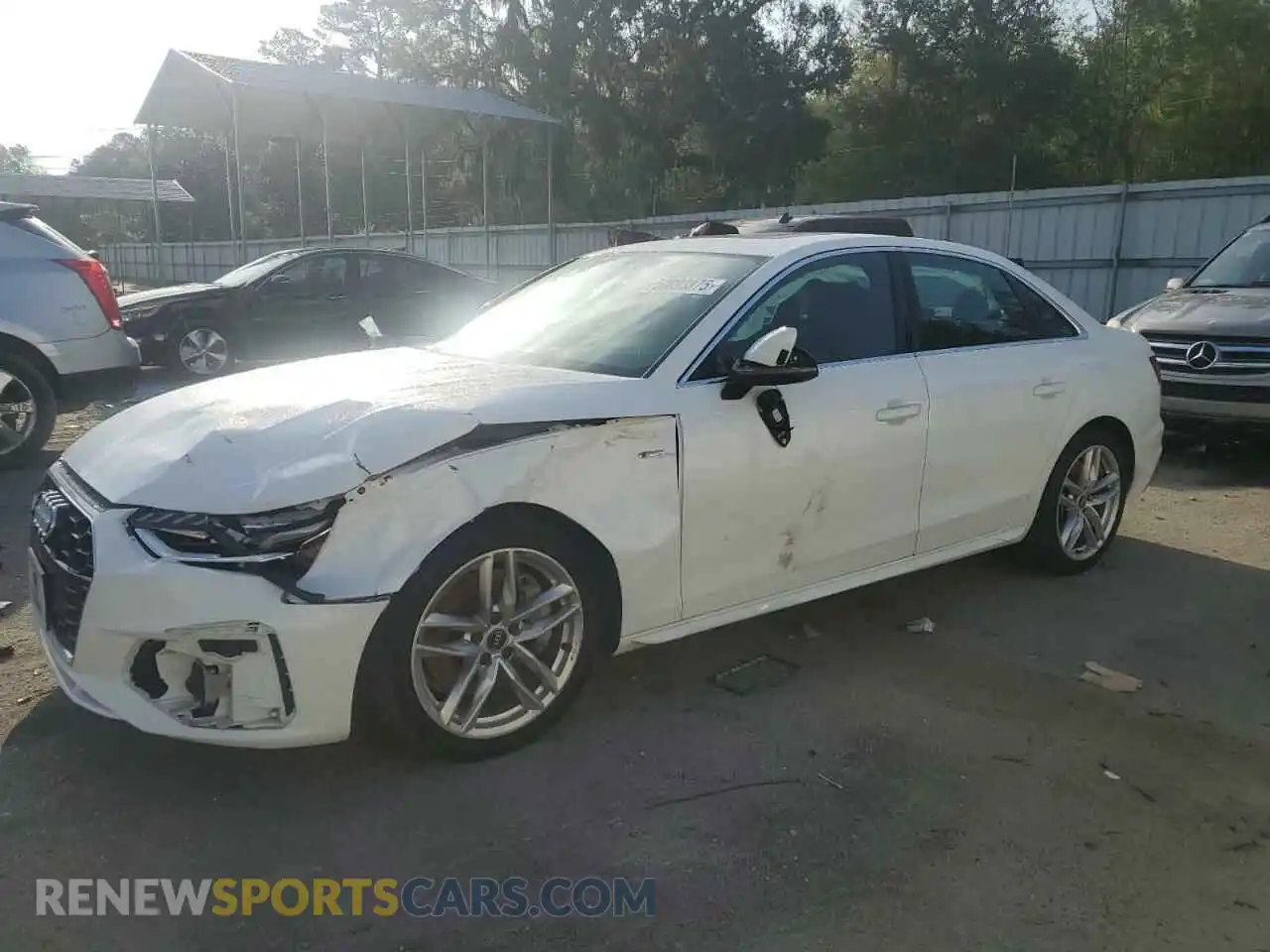 1 Photograph of a damaged car WAUEAAF42PA020089 AUDI A4 2023