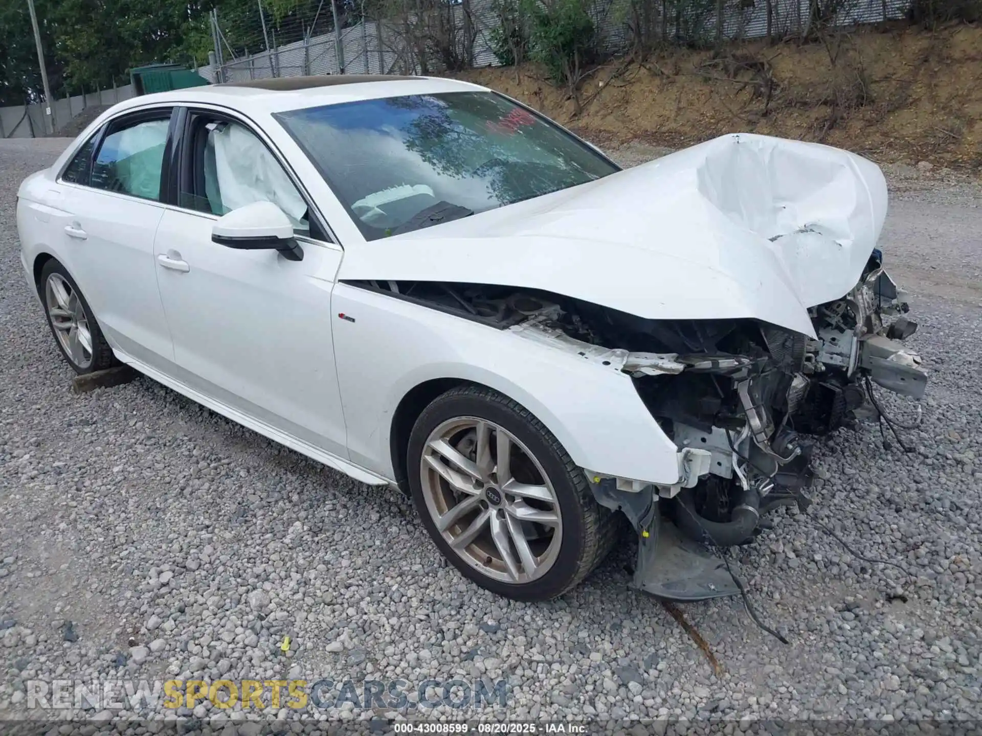 1 Photograph of a damaged car WAUEAAF42PN003060 AUDI A4 2023