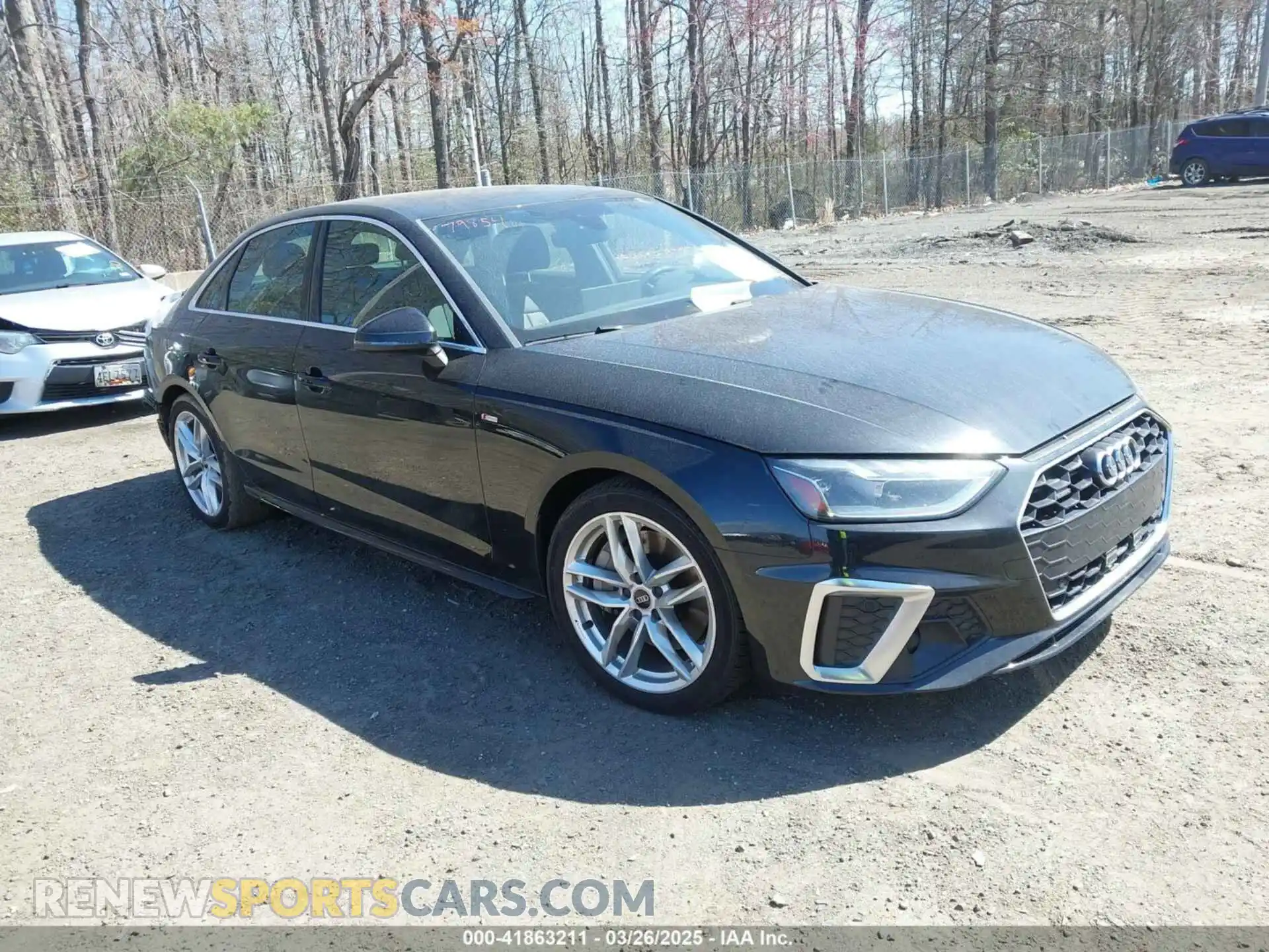 1 Photograph of a damaged car WAUEAAF42PN007786 AUDI A4 2023