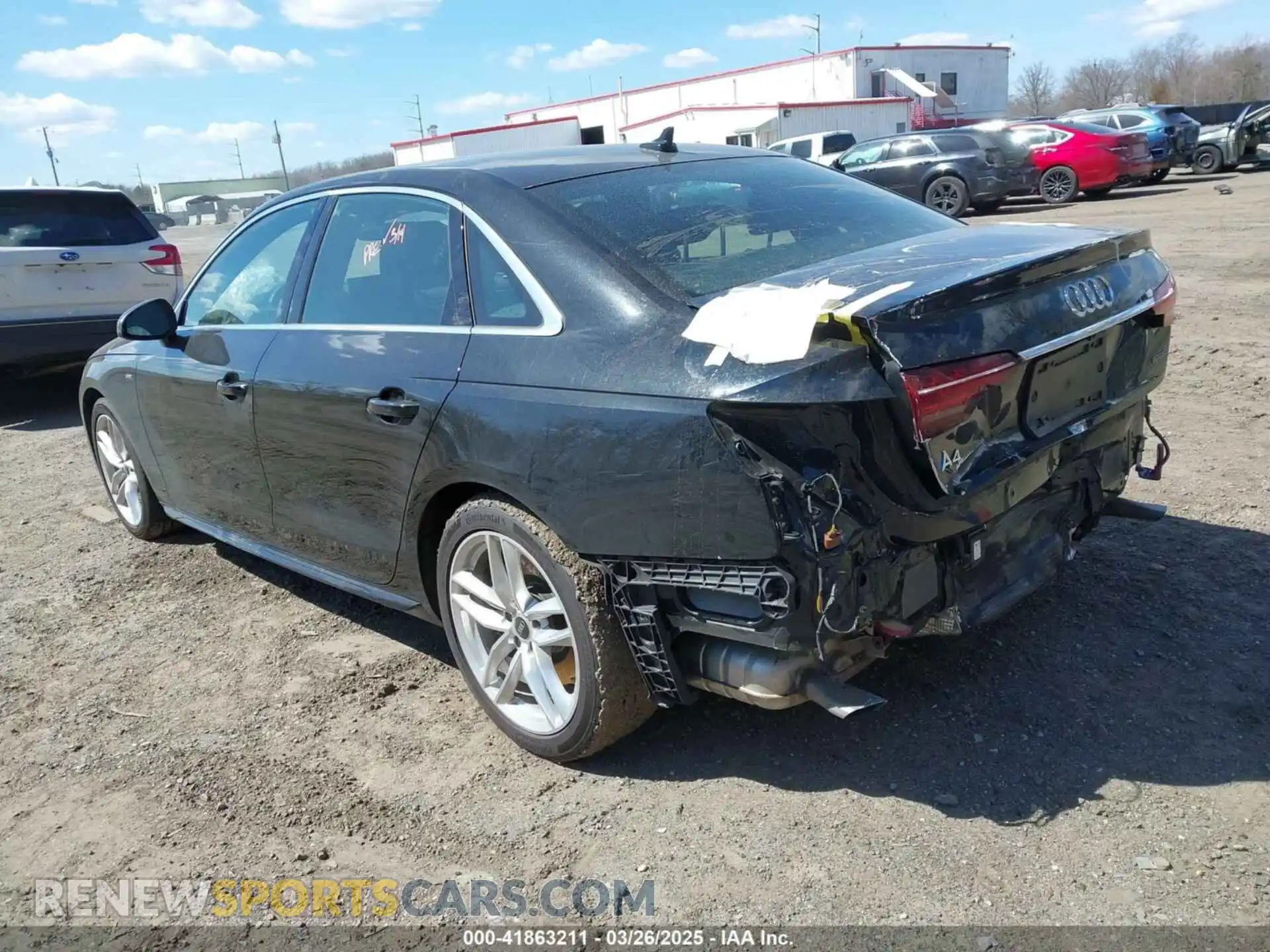 3 Photograph of a damaged car WAUEAAF42PN007786 AUDI A4 2023