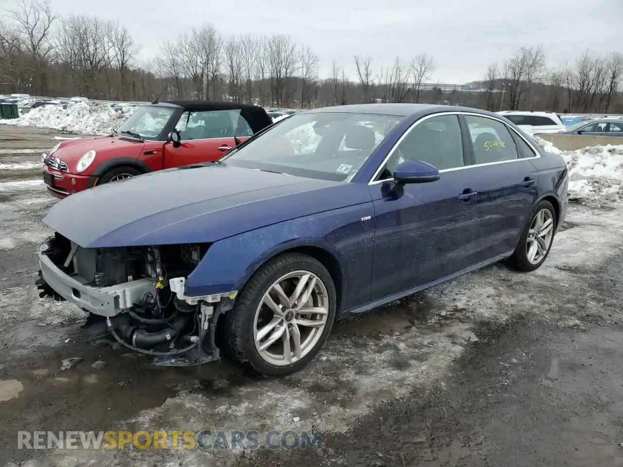 1 Photograph of a damaged car WAUEAAF42PN009036 AUDI A4 2023
