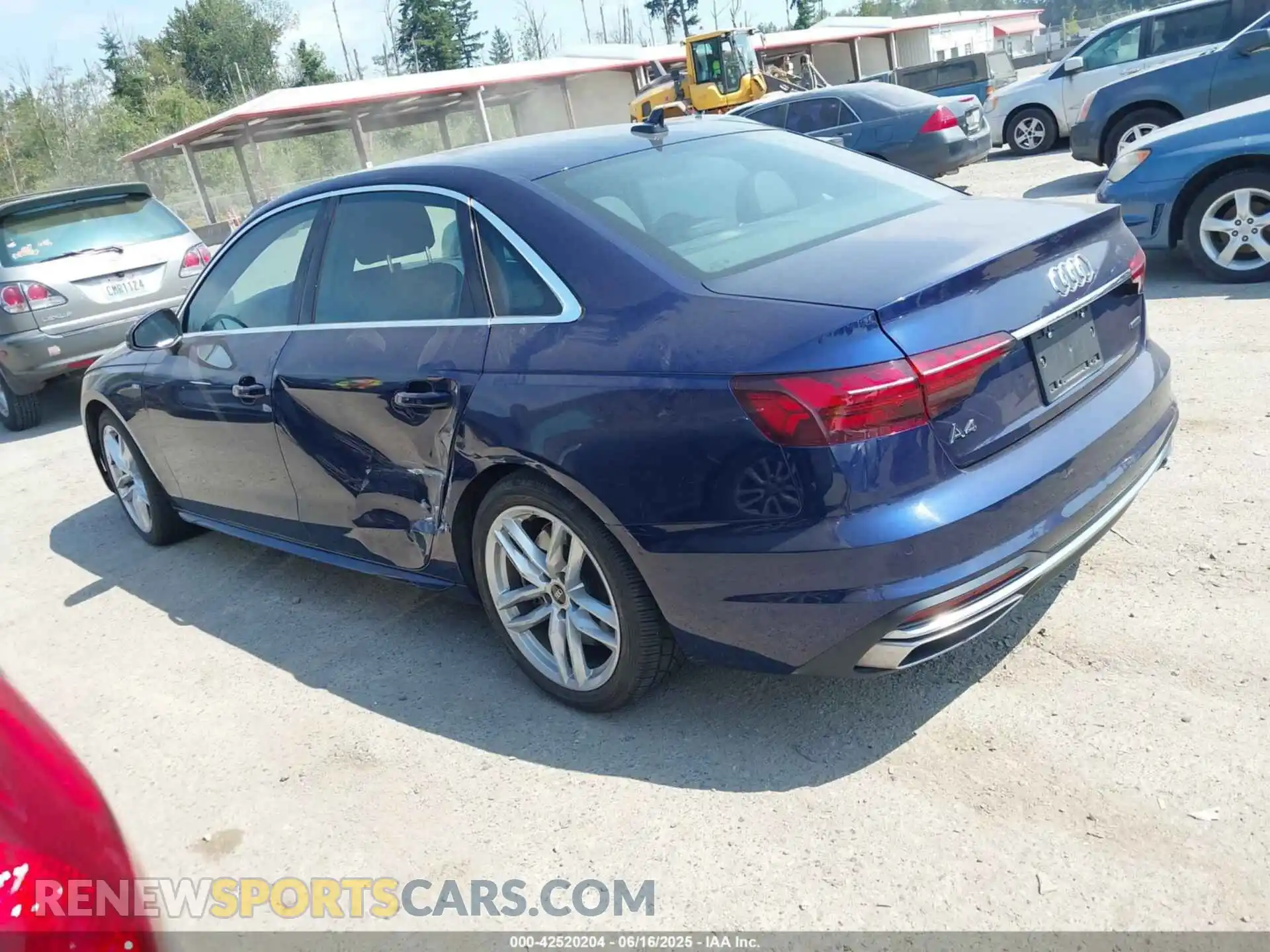 3 Photograph of a damaged car WAUEAAF42PN017346 AUDI A4 2023
