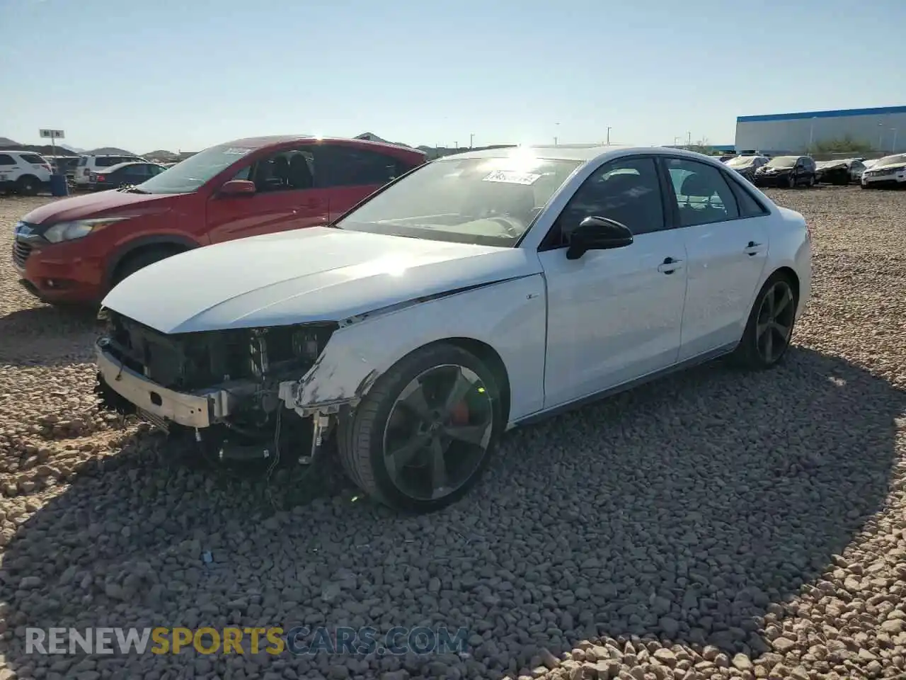 1 Photograph of a damaged car WAUEAAF42PN023258 AUDI A4 2023