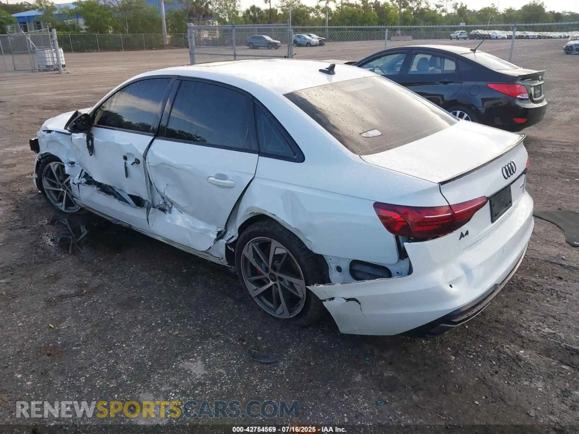 3 Photograph of a damaged car WAUEAAF43PA060018 AUDI A4 2023
