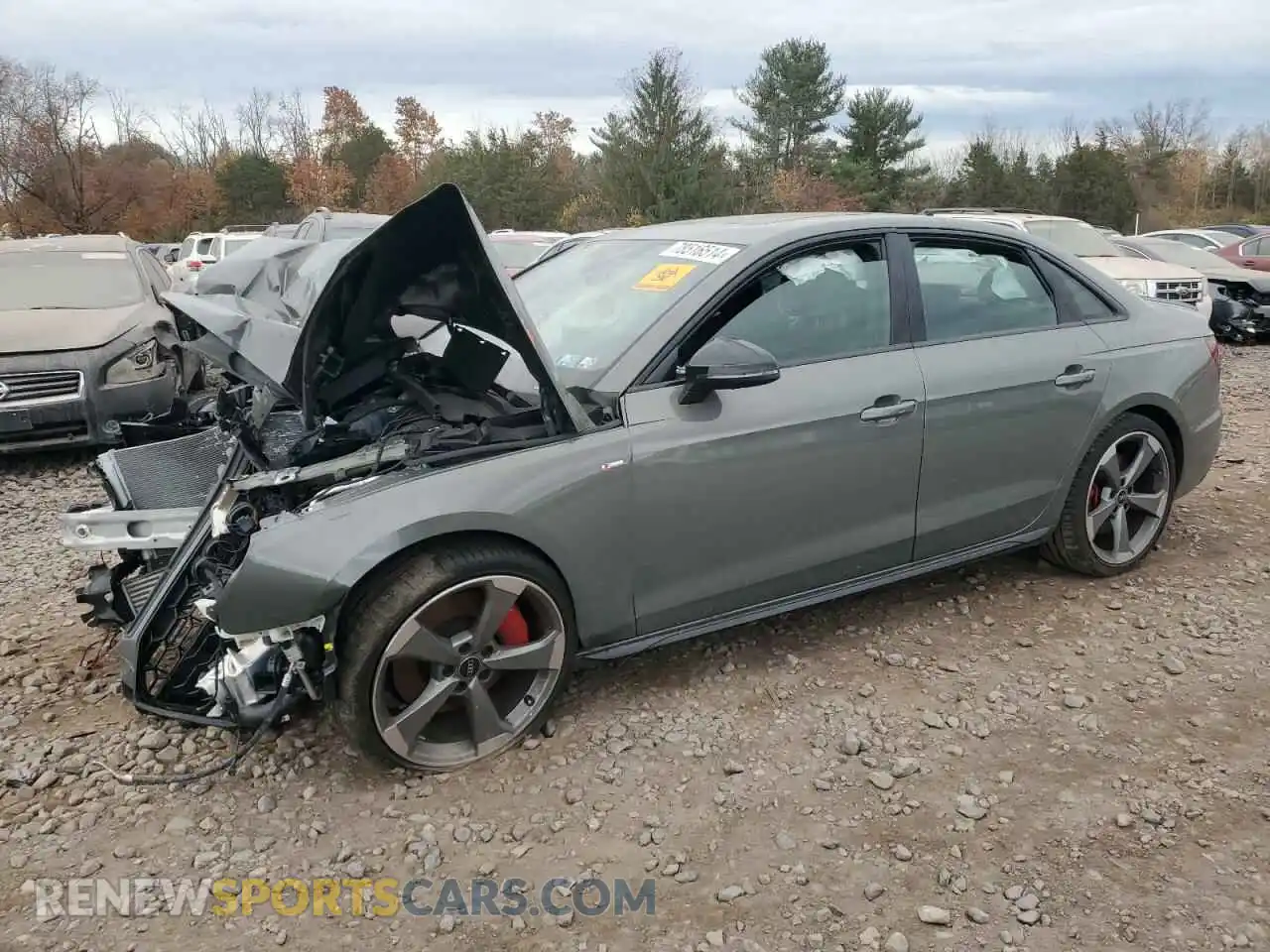 1 Photograph of a damaged car WAUEAAF44PA033930 AUDI A4 2023