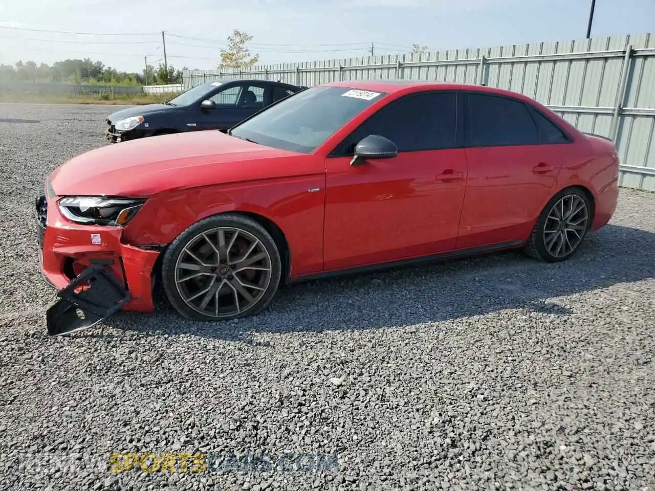 1 Photograph of a damaged car WAUEAAF44PA036908 AUDI A4 2023
