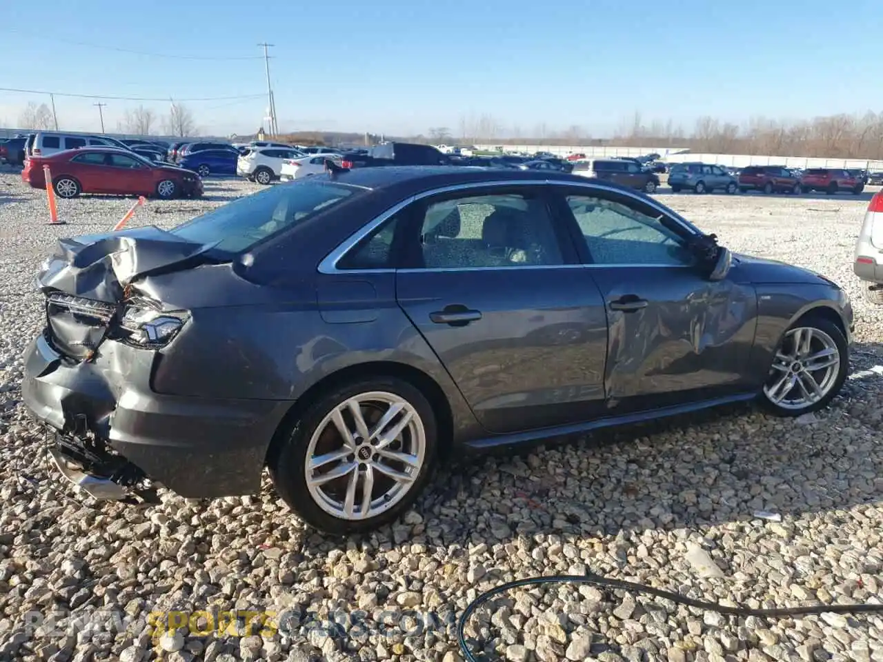 3 Photograph of a damaged car WAUEAAF44PN007420 AUDI A4 2023