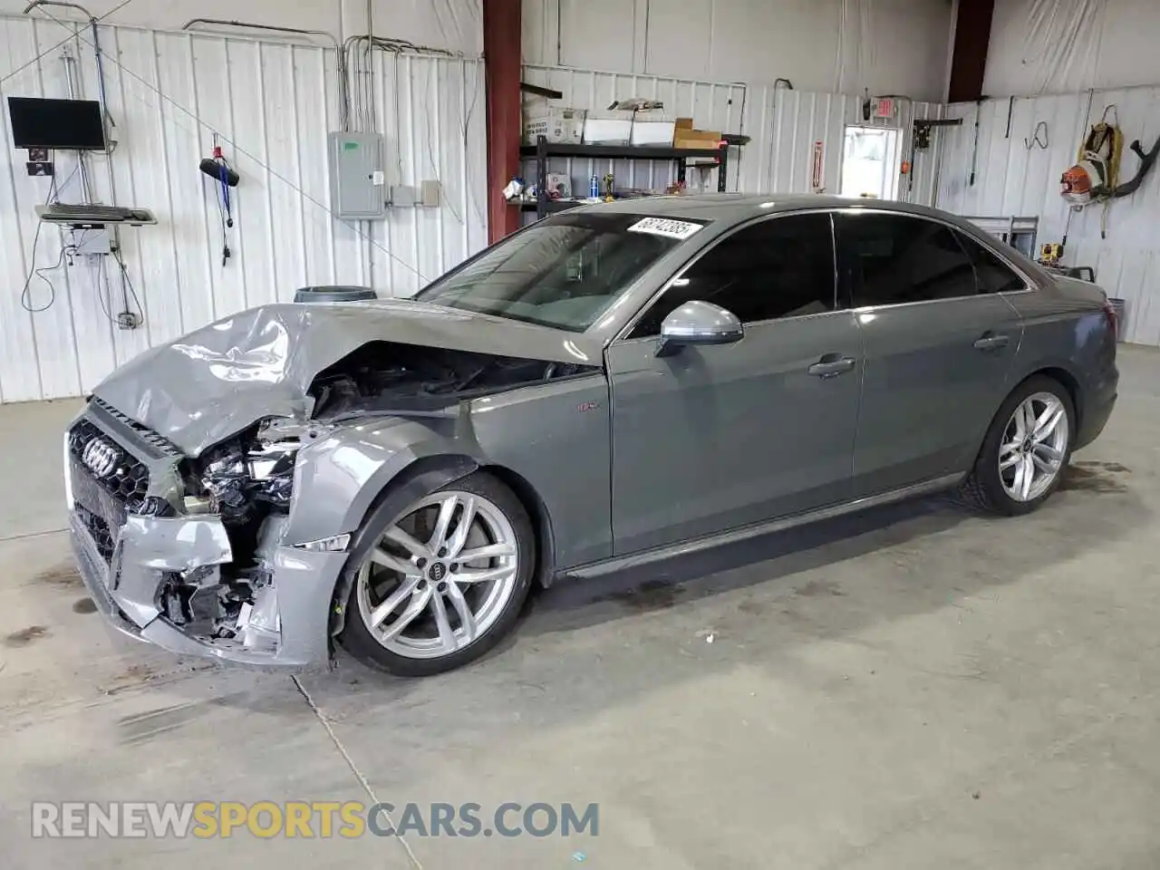 1 Photograph of a damaged car WAUEAAF44PN009278 AUDI A4 2023