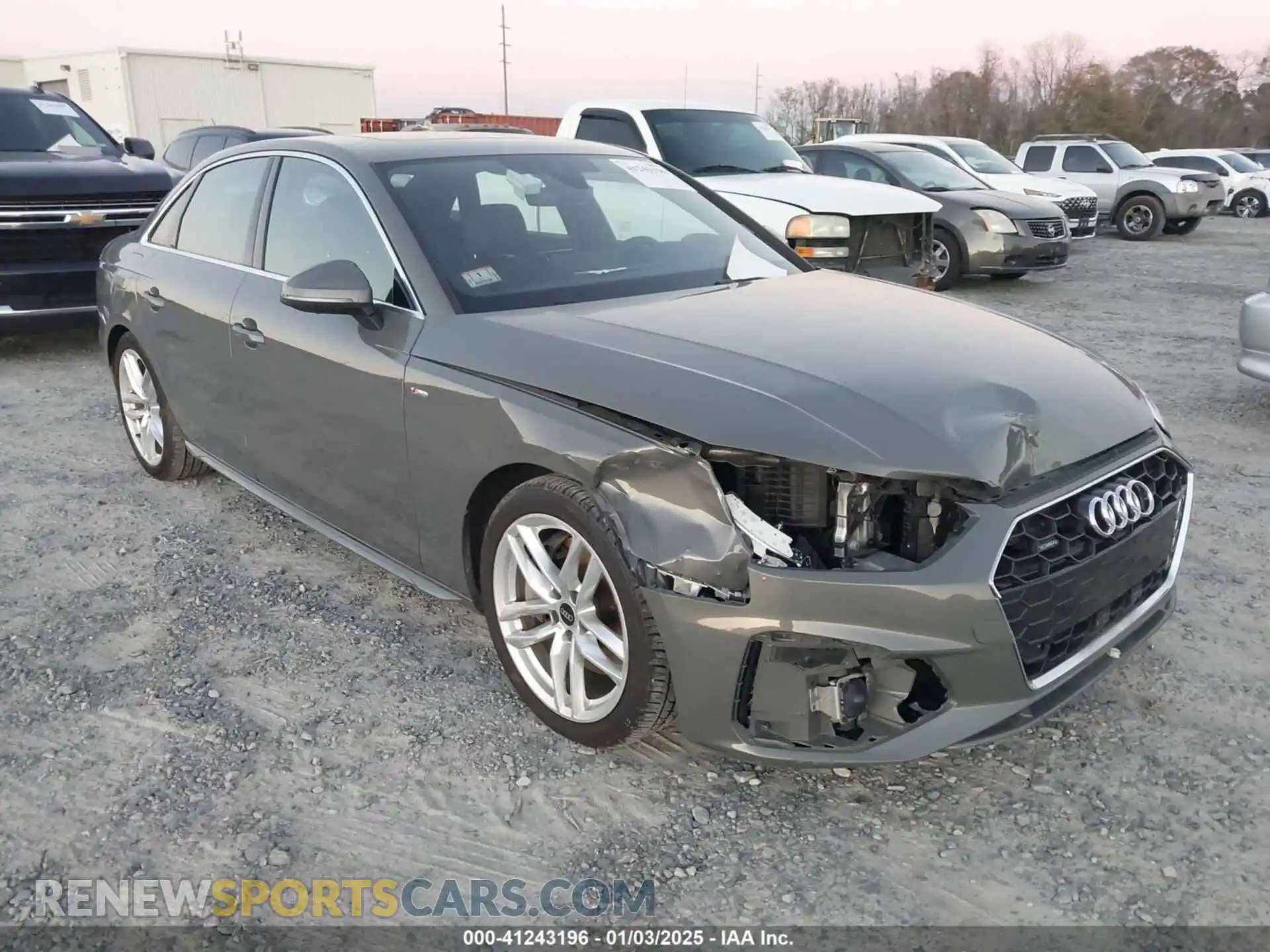1 Photograph of a damaged car WAUEAAF44PN009376 AUDI A4 2023