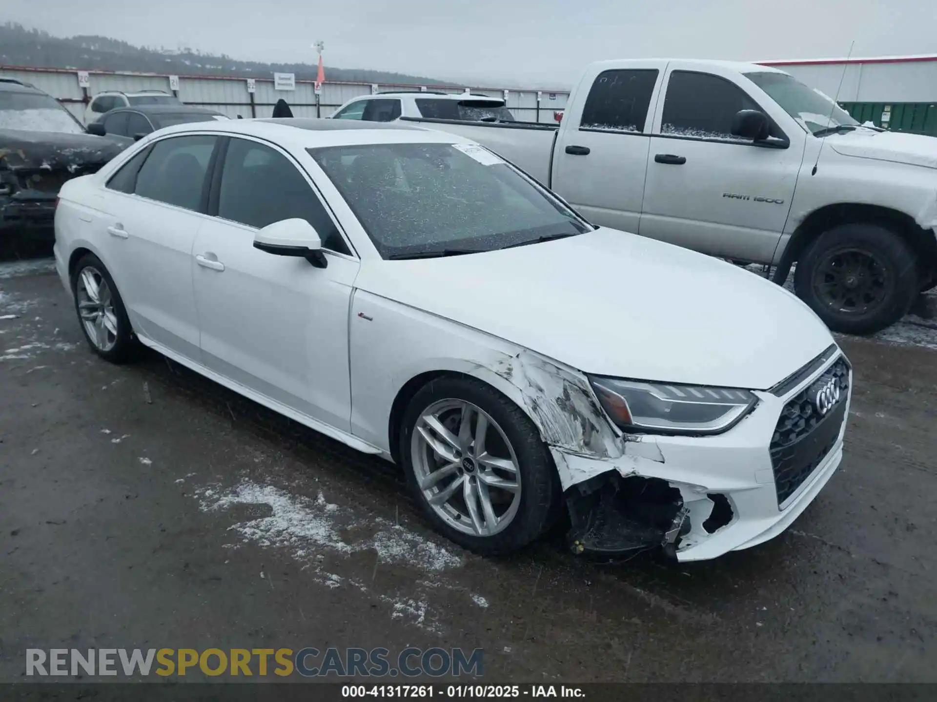 1 Photograph of a damaged car WAUEAAF45PA031765 AUDI A4 2023