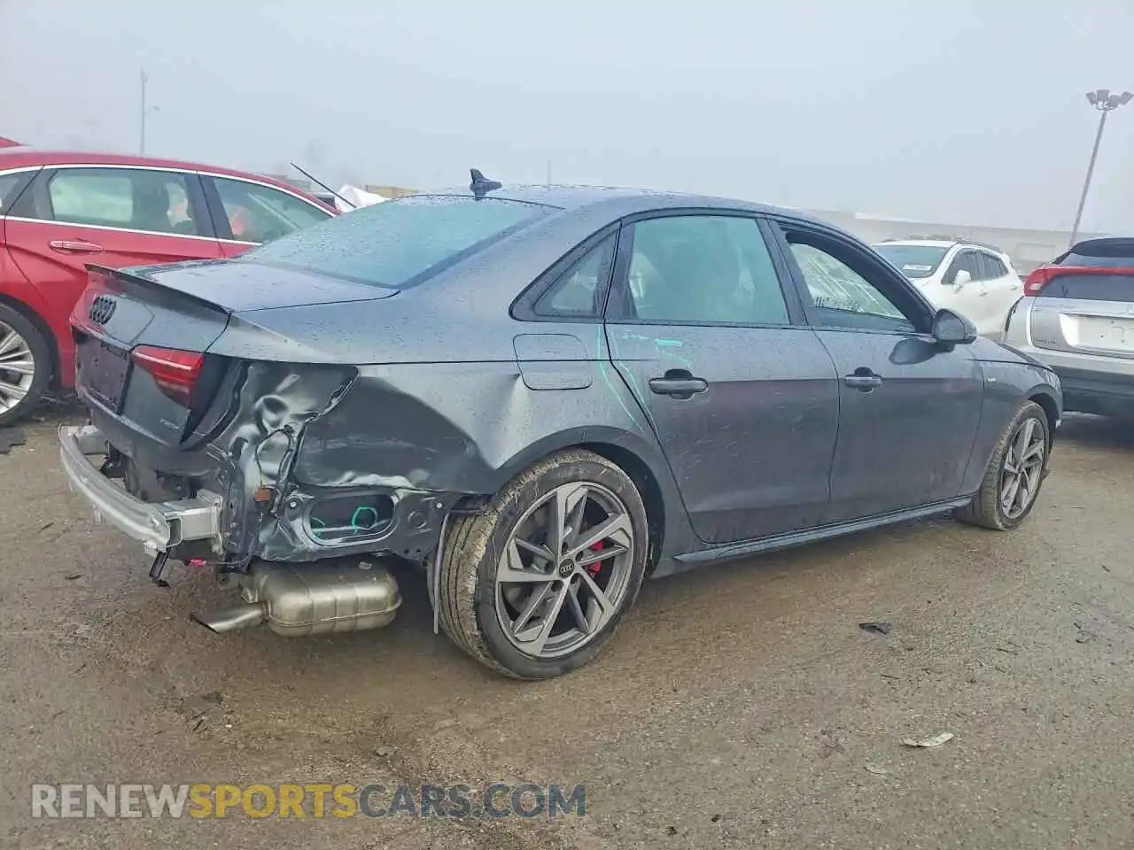 3 Photograph of a damaged car WAUEAAF45PA033614 AUDI A4 2023