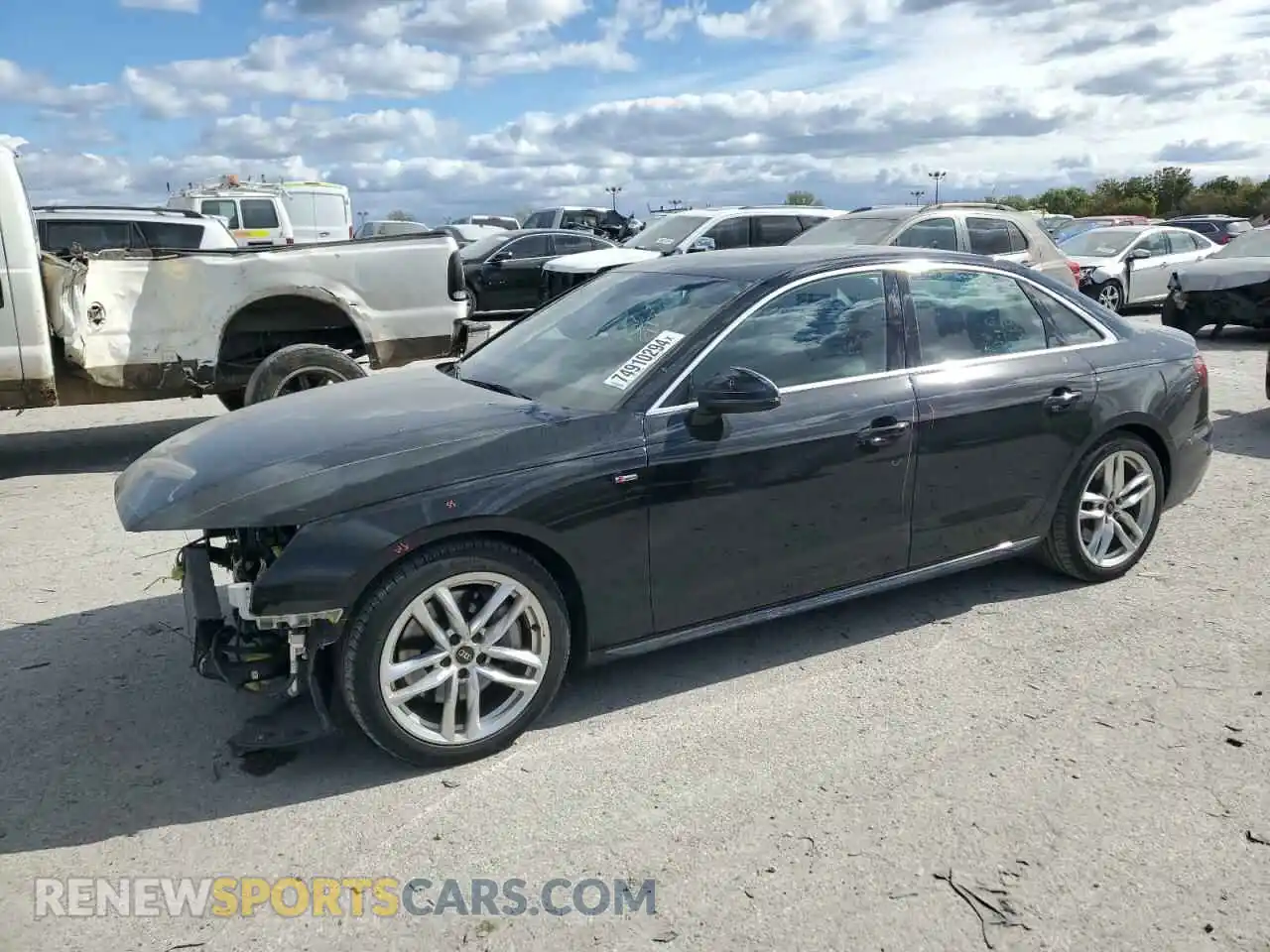 1 Photograph of a damaged car WAUEAAF45PN001173 AUDI A4 2023