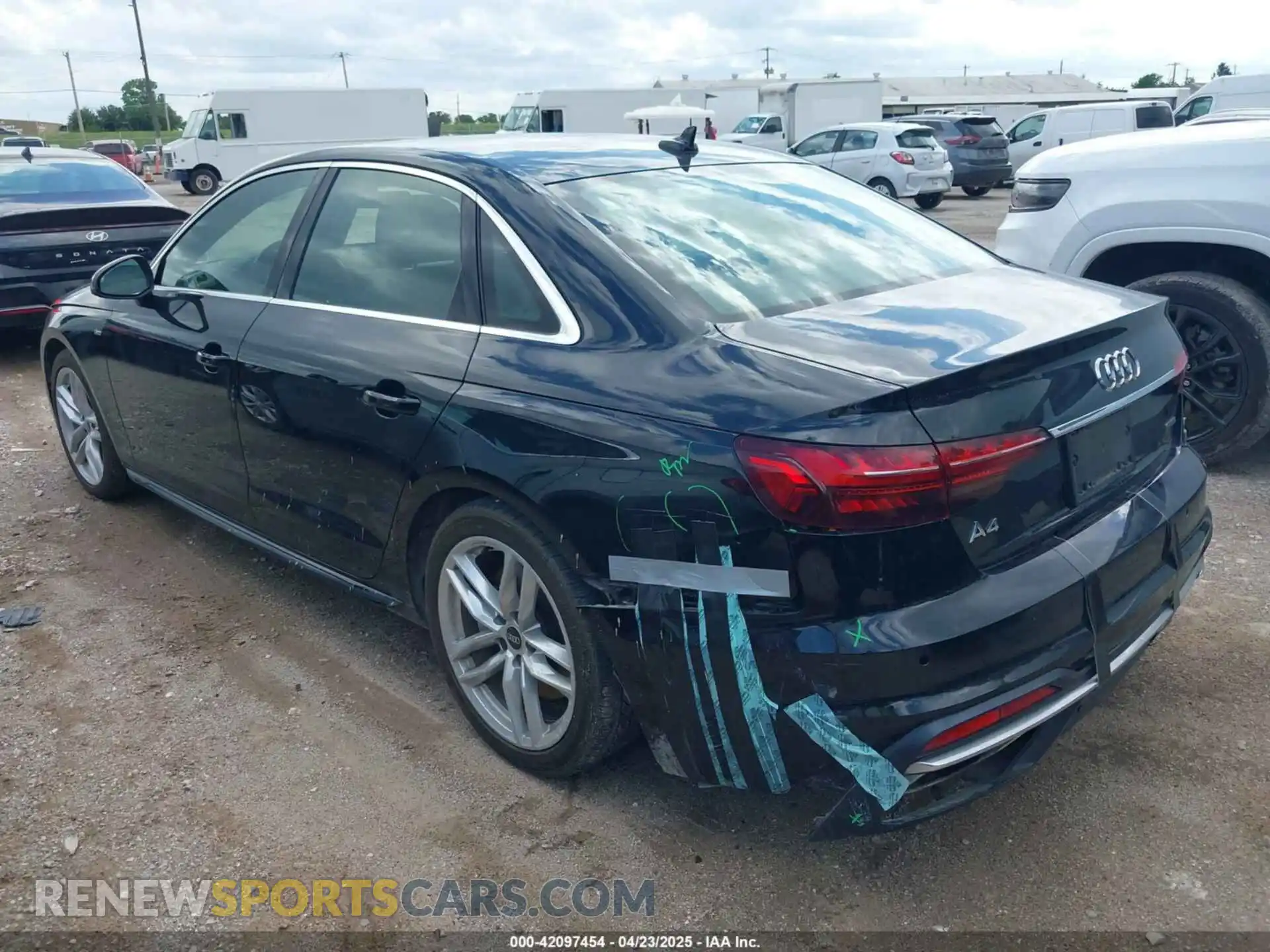 3 Photograph of a damaged car WAUEAAF45PN016577 AUDI A4 2023